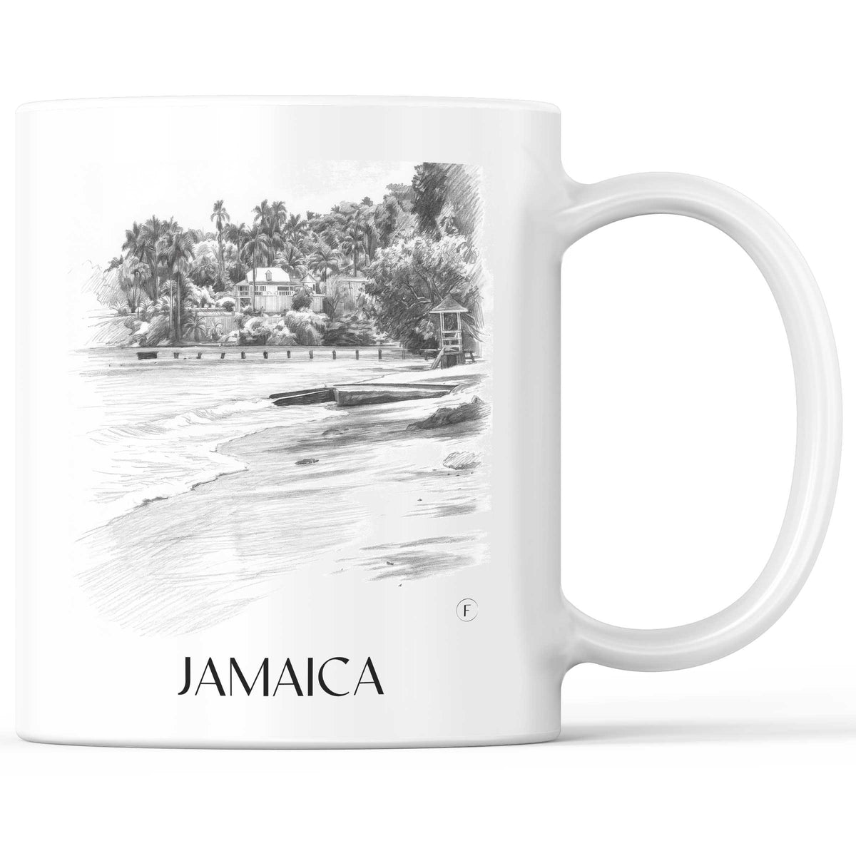Jamaica - Jamaika Becher - Kaffeetasse im Zeichnung Stil - favplace