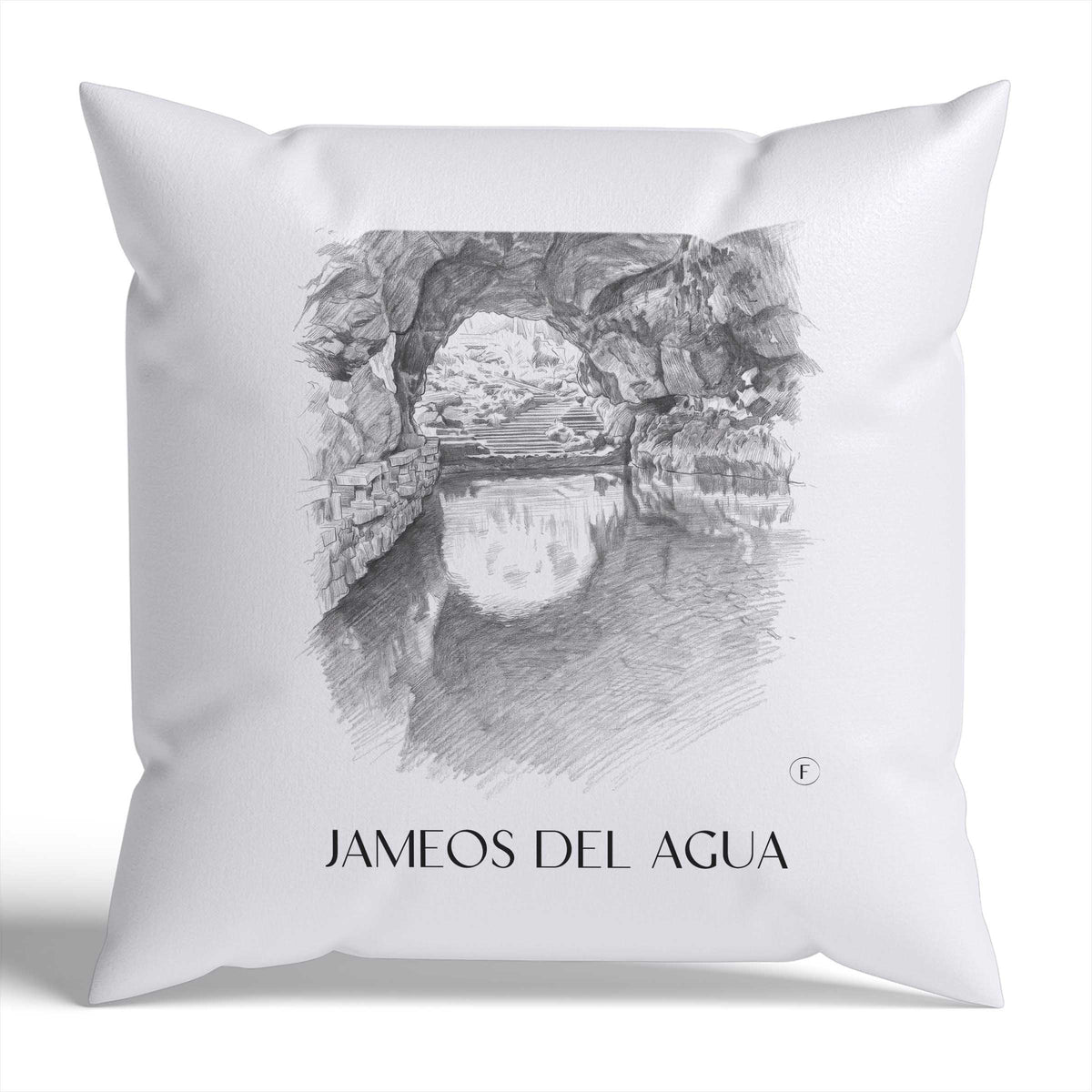jameos-del-agua-lanzarote-spanien-kissenbezug-bleistift-zeichnung-drawing