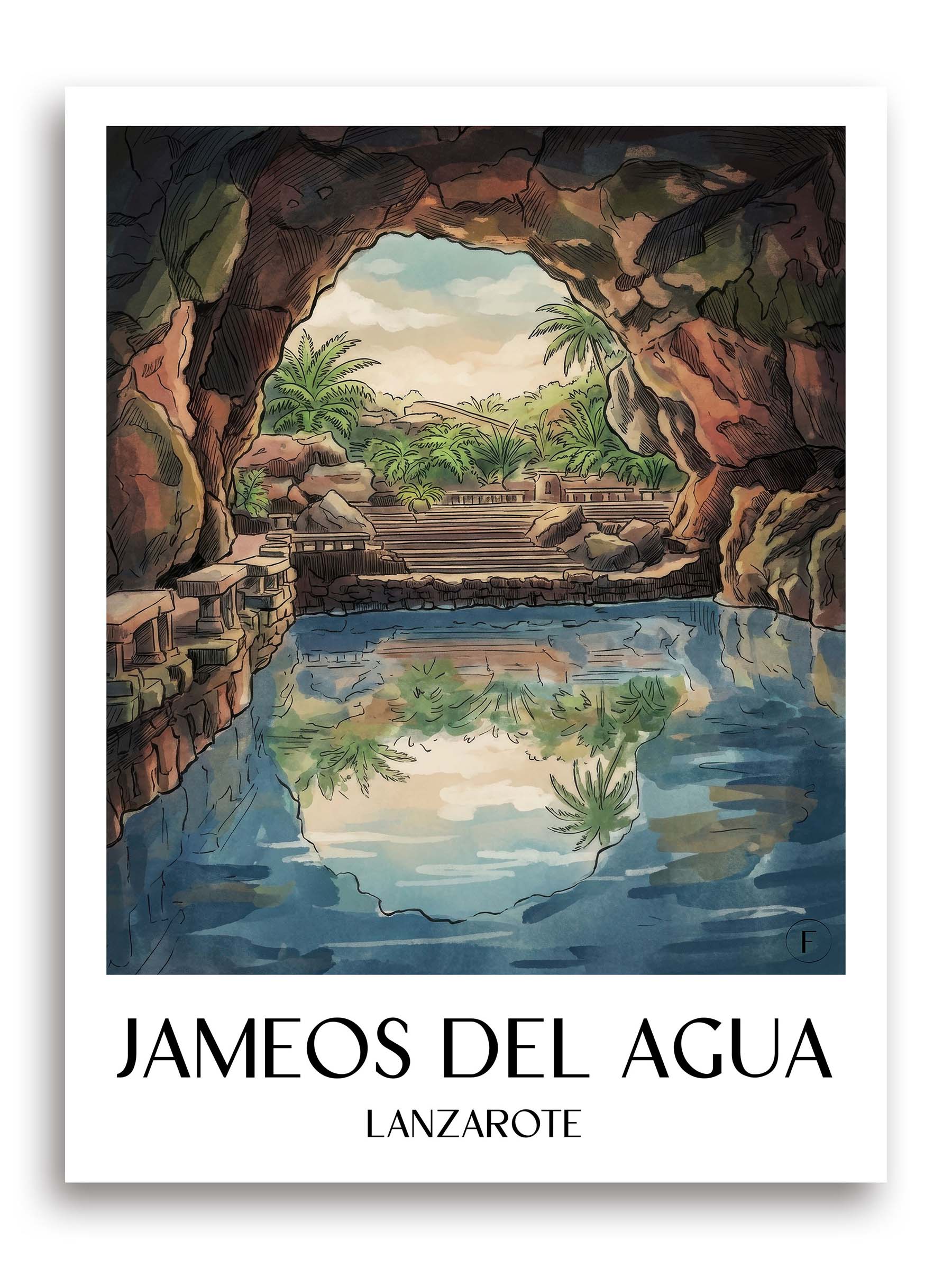 jameos-del-agua-lanzarote-spanien-poster-aquarell