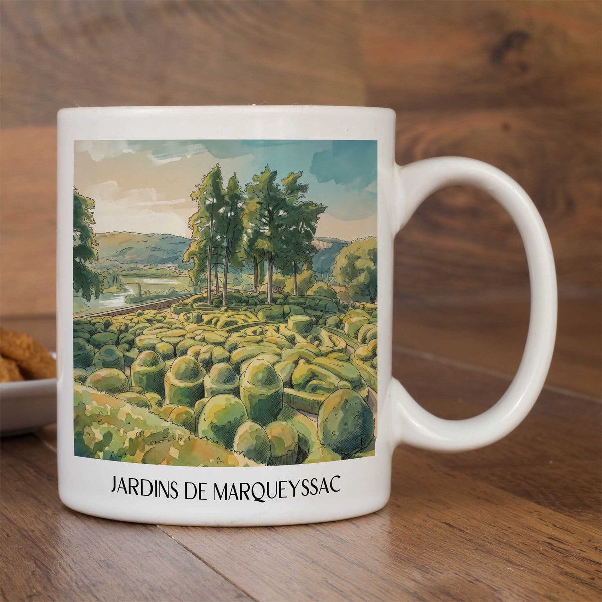 jardins-de-marqueyssac-vallée-de-la-dordogne-frankreich-kaffeebecher-aquarell