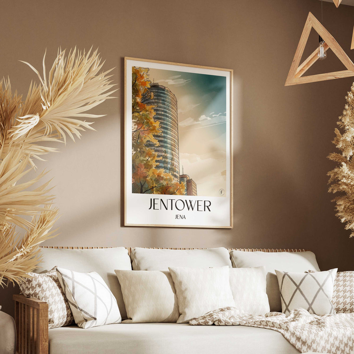 jentower-jena-deutschland-poster-aquarell