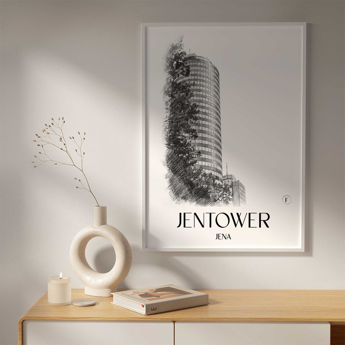 jentower-jena-deutschland-poster-bleistift-zeichnung-drawing