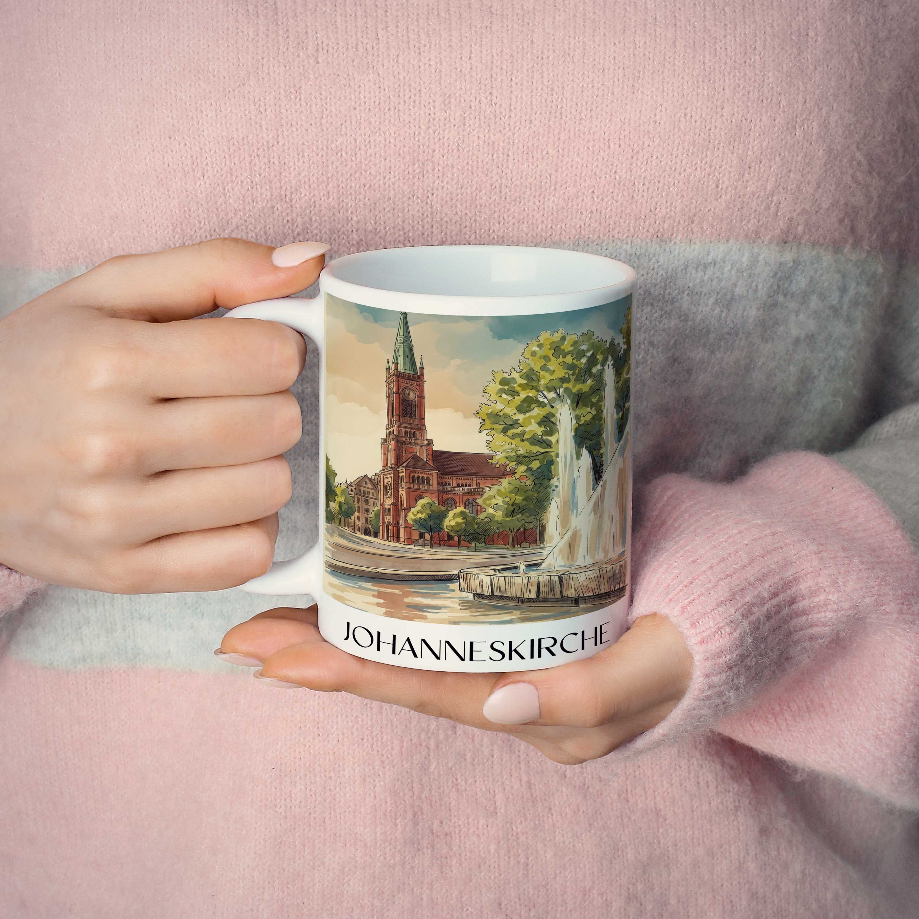 johanneskirche-düsseldorf-deutschland-kaffeebecher-aquarell