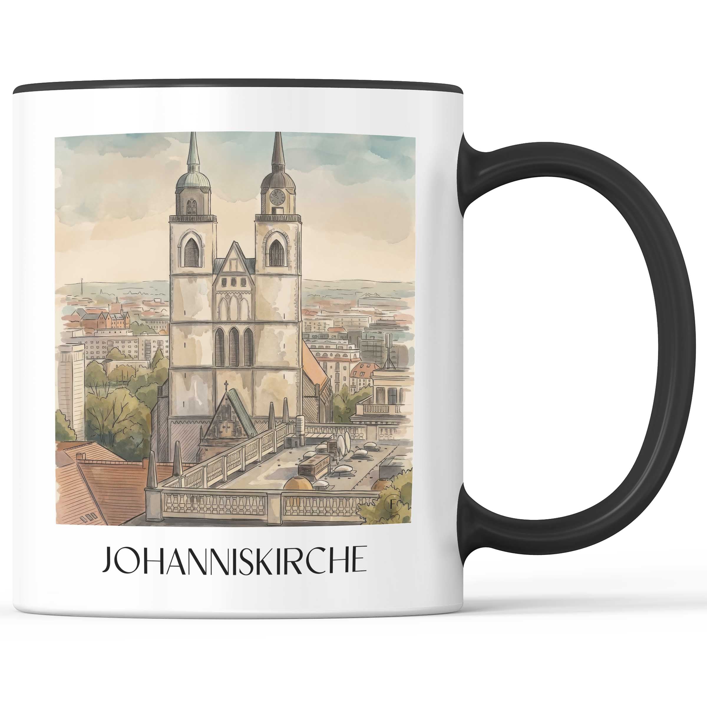 johanniskirche-magdeburg-deutschland-kaffeebecher-aquarell