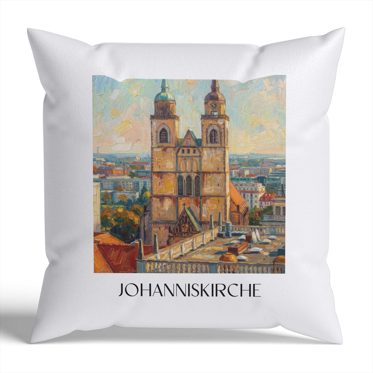 johanniskirche-magdeburg-deutschland-kissenbezug-oil-painting-oelgemaelde
