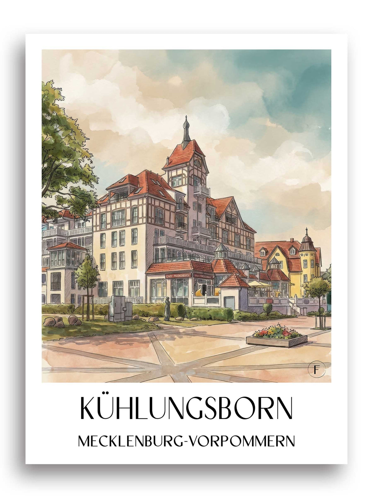 kühlungsborn-mecklenburg-vorpommern-deutschland-poster-aquarell