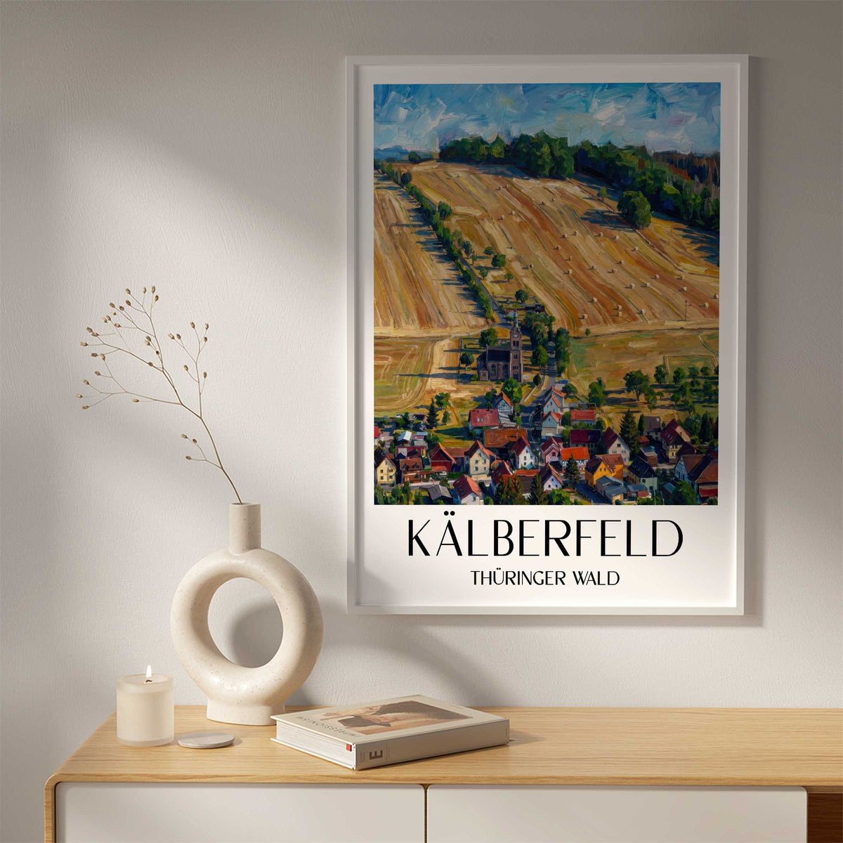 kälberfeld-thüringer-wald-deutschland-poster-oil-painting-oelgemaelde