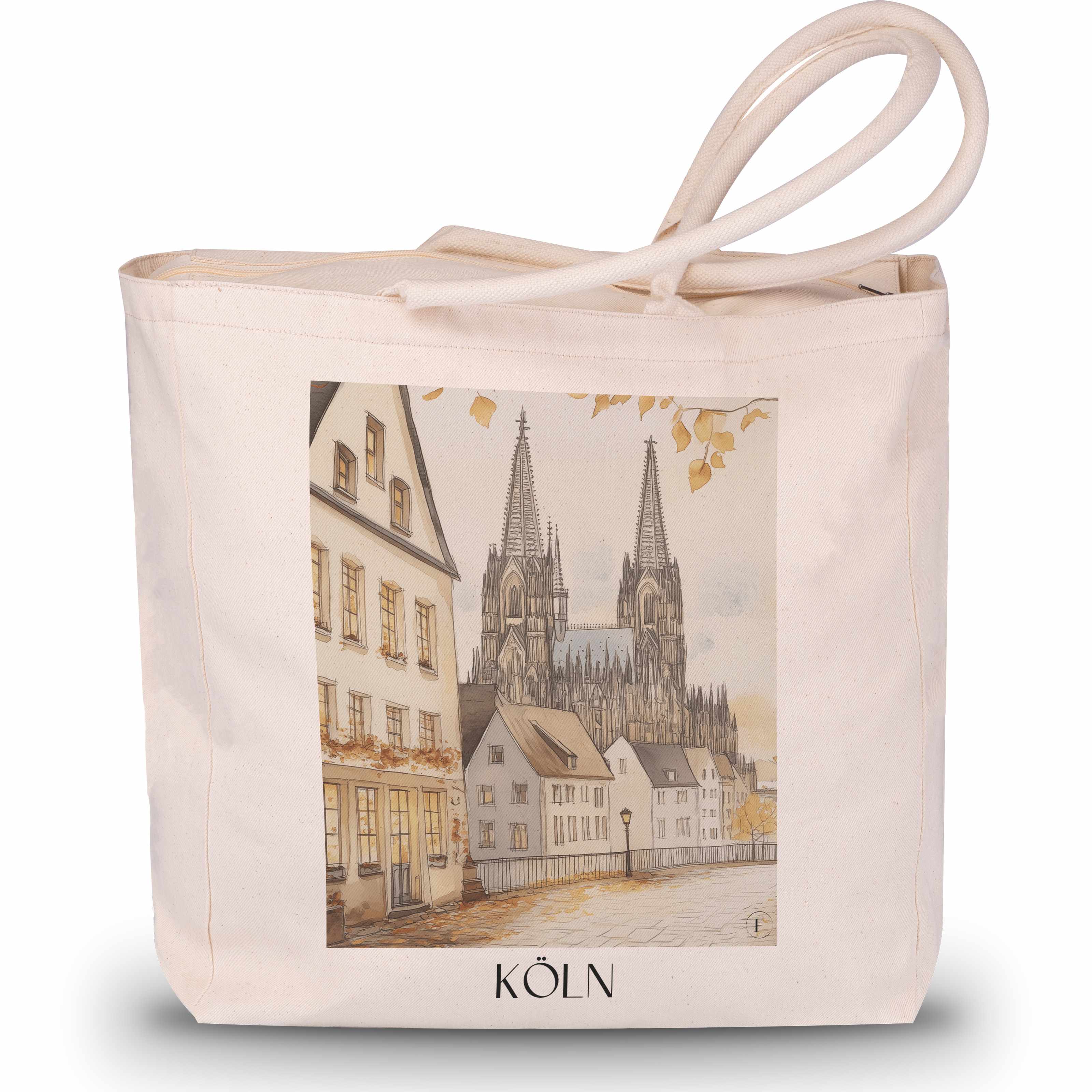 köln-deutschland-einkaufstasche-aquarell