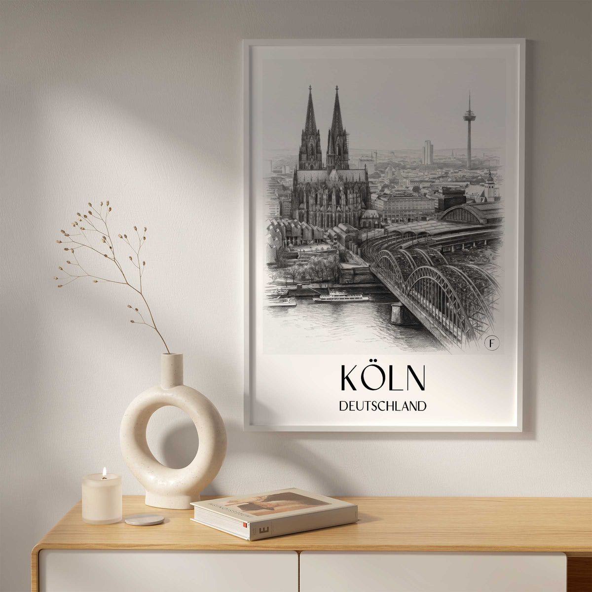 köln-deutschland-poster-bleistift-zeichnung-drawing