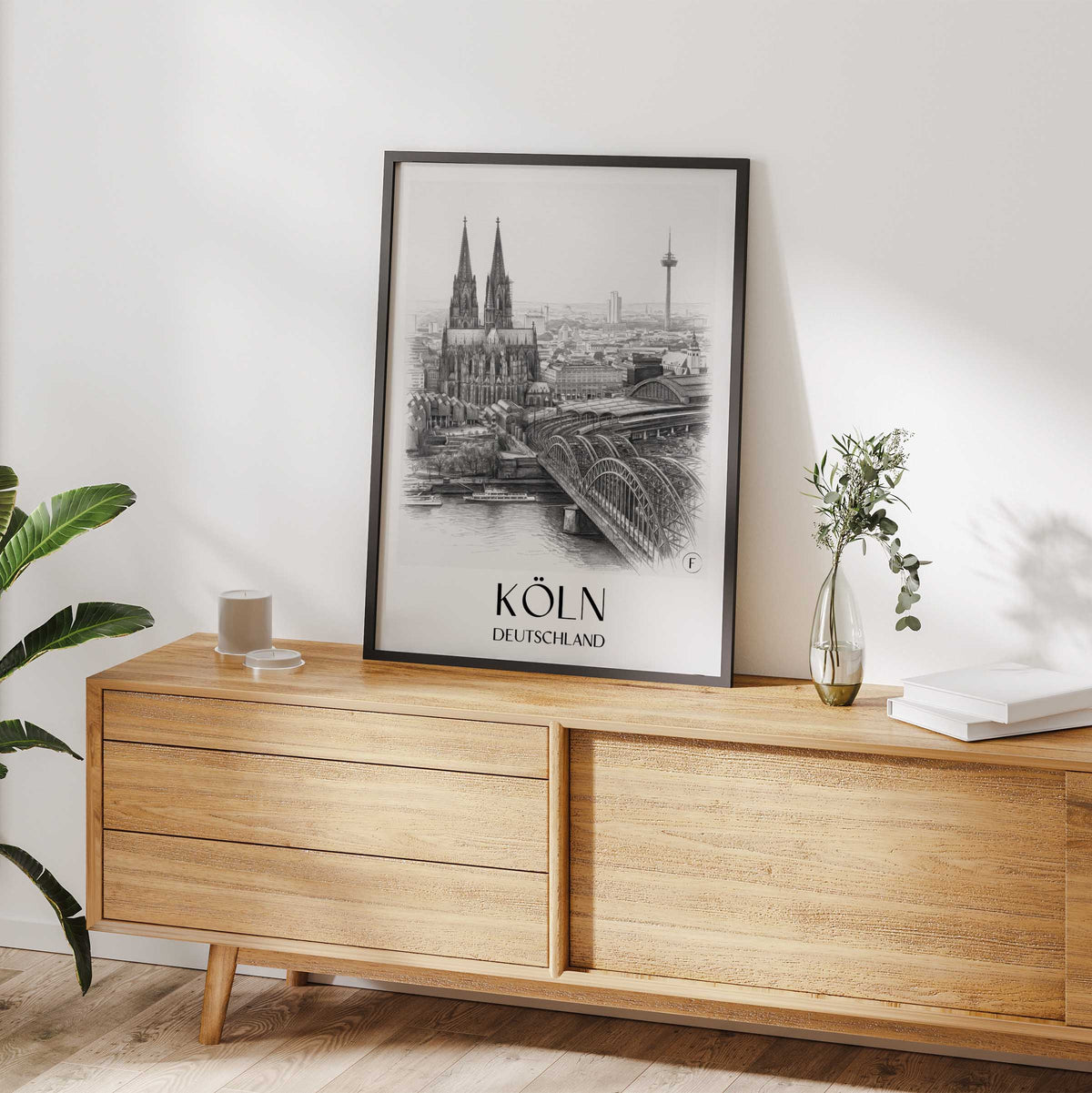köln-deutschland-poster-bleistift-zeichnung-drawing