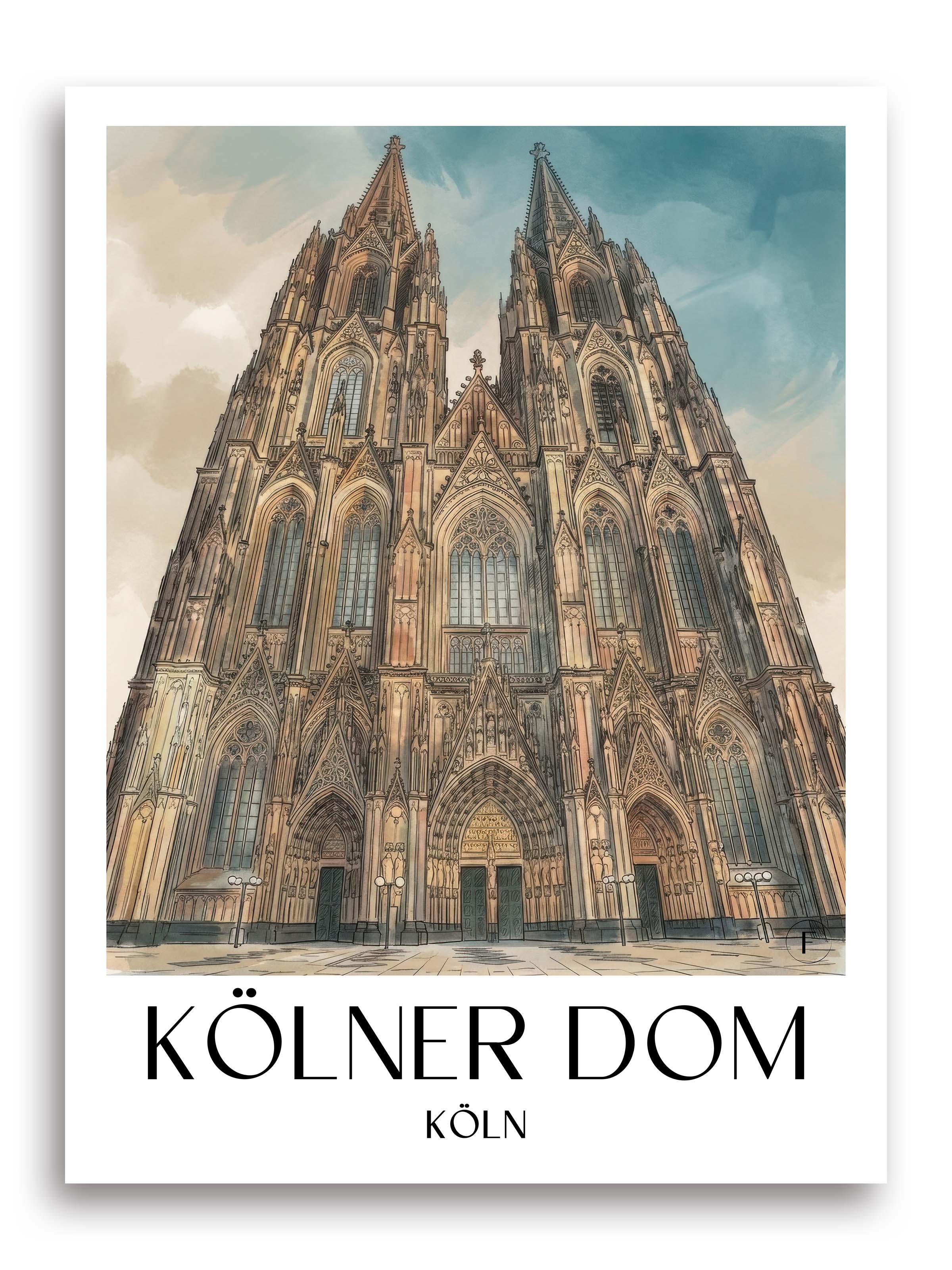 kölner-dom-köln-deutschland-poster-aquarell