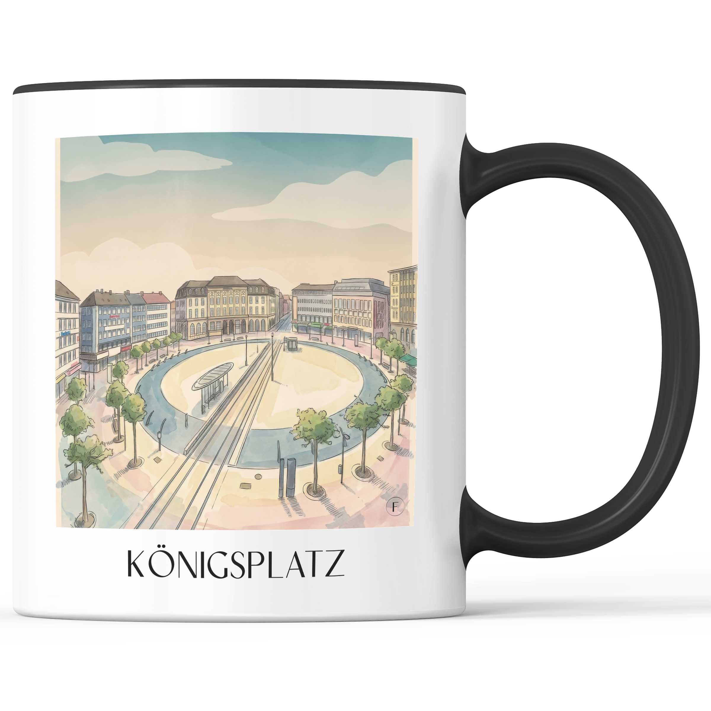 königsplatz-kassel-deutschland-kaffeebecher-aquarell