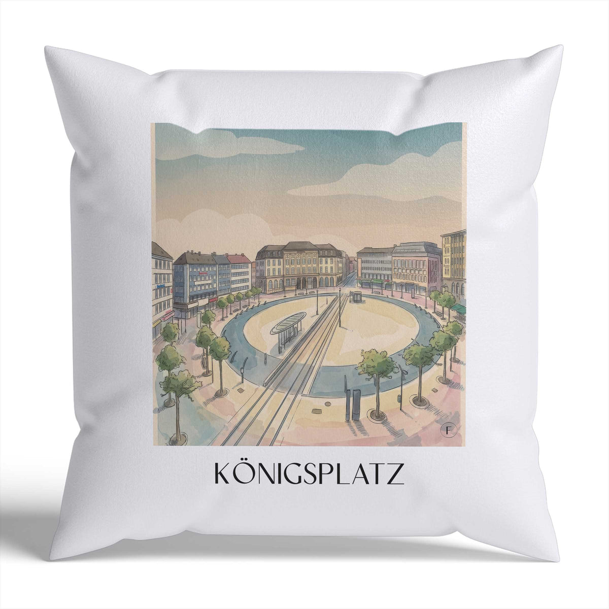 königsplatz-kassel-deutschland-kissenbezug-aquarell