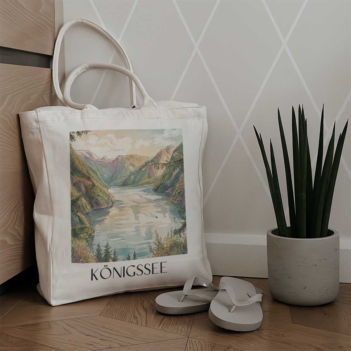 königssee-berchtesgadener-land-deutschland-einkaufstasche-aquarell
