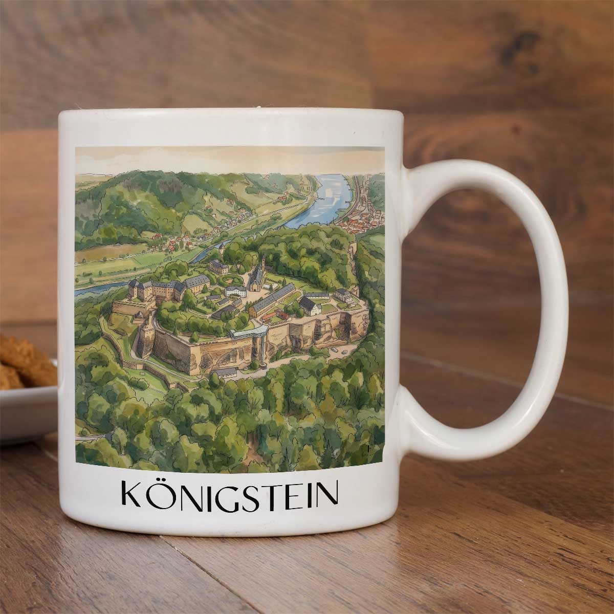 königstein-sächsische-schweiz-deutschland-kaffeebecher-aquarell