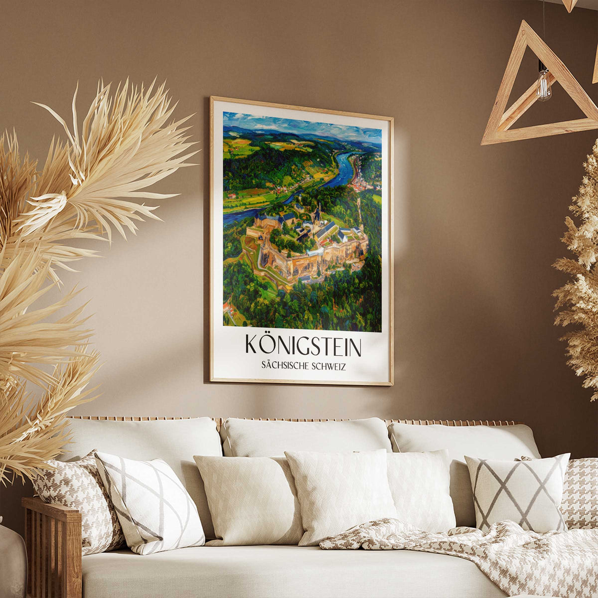 königstein-sächsische-schweiz-deutschland-poster-oil-painting-oelgemaelde