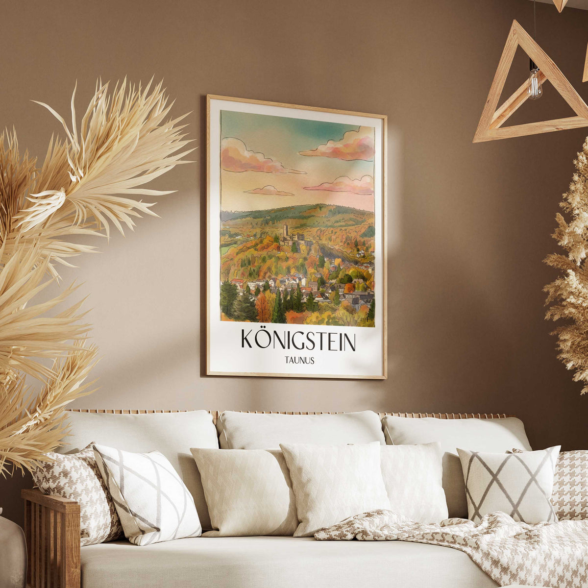 königstein-taunus-deutschland-poster-aquarell