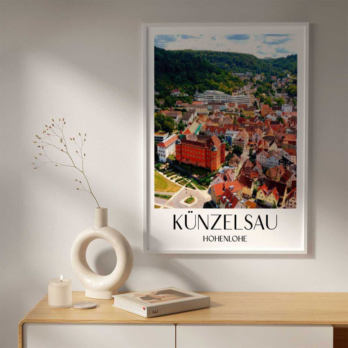 künzelsau-hohenlohe-deutschland-poster-oil-painting-oelgemaelde