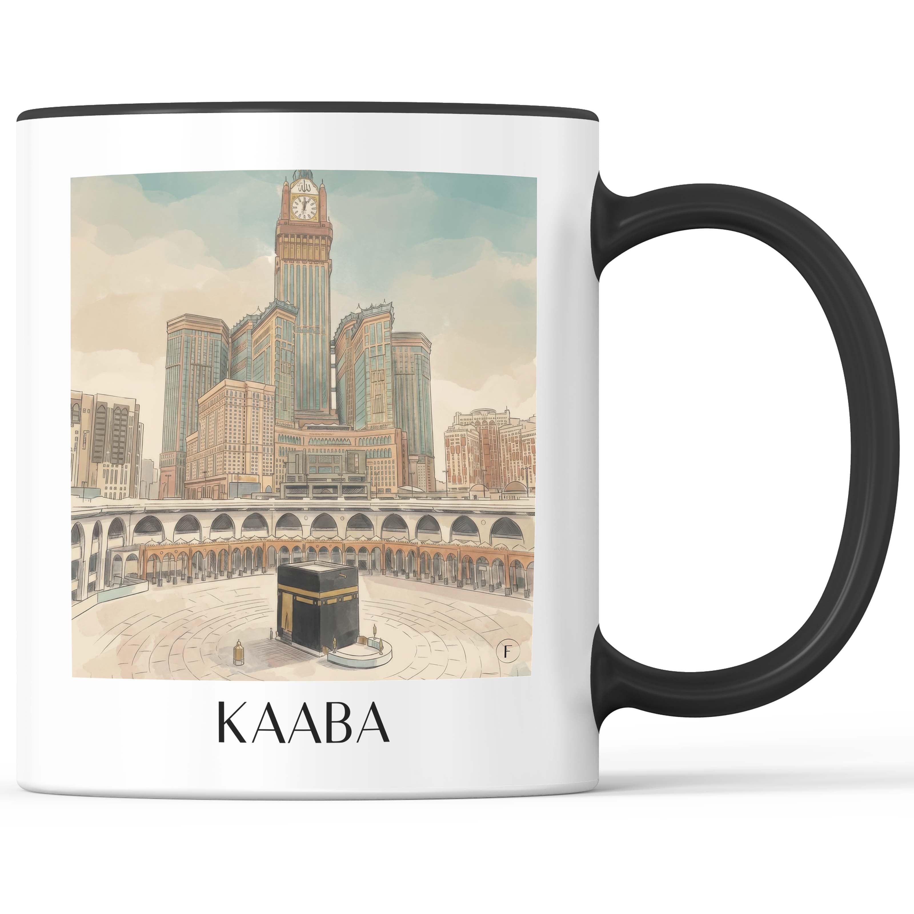 Kaaba, Mekka - Saudi-Arabien Becher - Kaffeetasse im Aquarell Stil - favplace