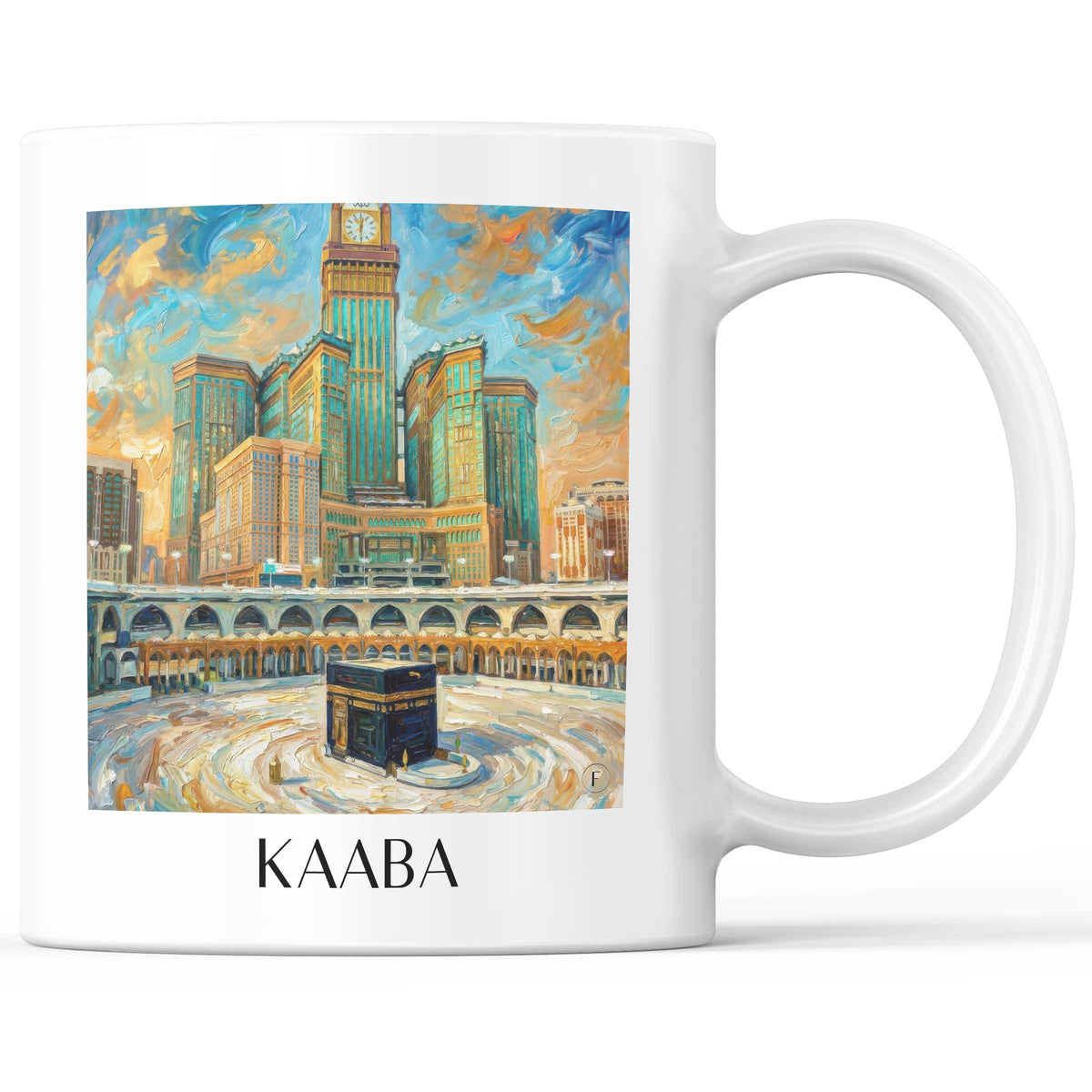 Kaaba, Mekka - Saudi-Arabien Becher - Kaffeetasse im Ölgemälde Stil - favplace