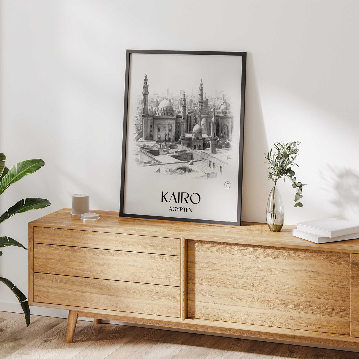 kairo-ägypten-poster-bleistift-zeichnung-drawing