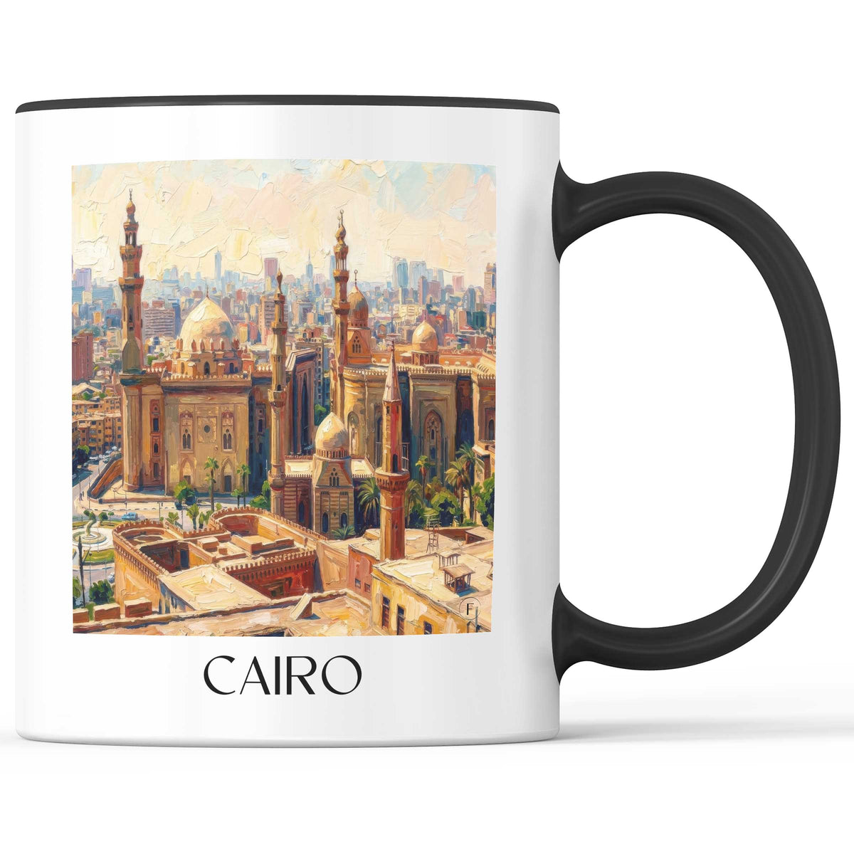 Kairo - Ägypten Becher - Kaffeetasse im Ölgemälde Stil - favplace