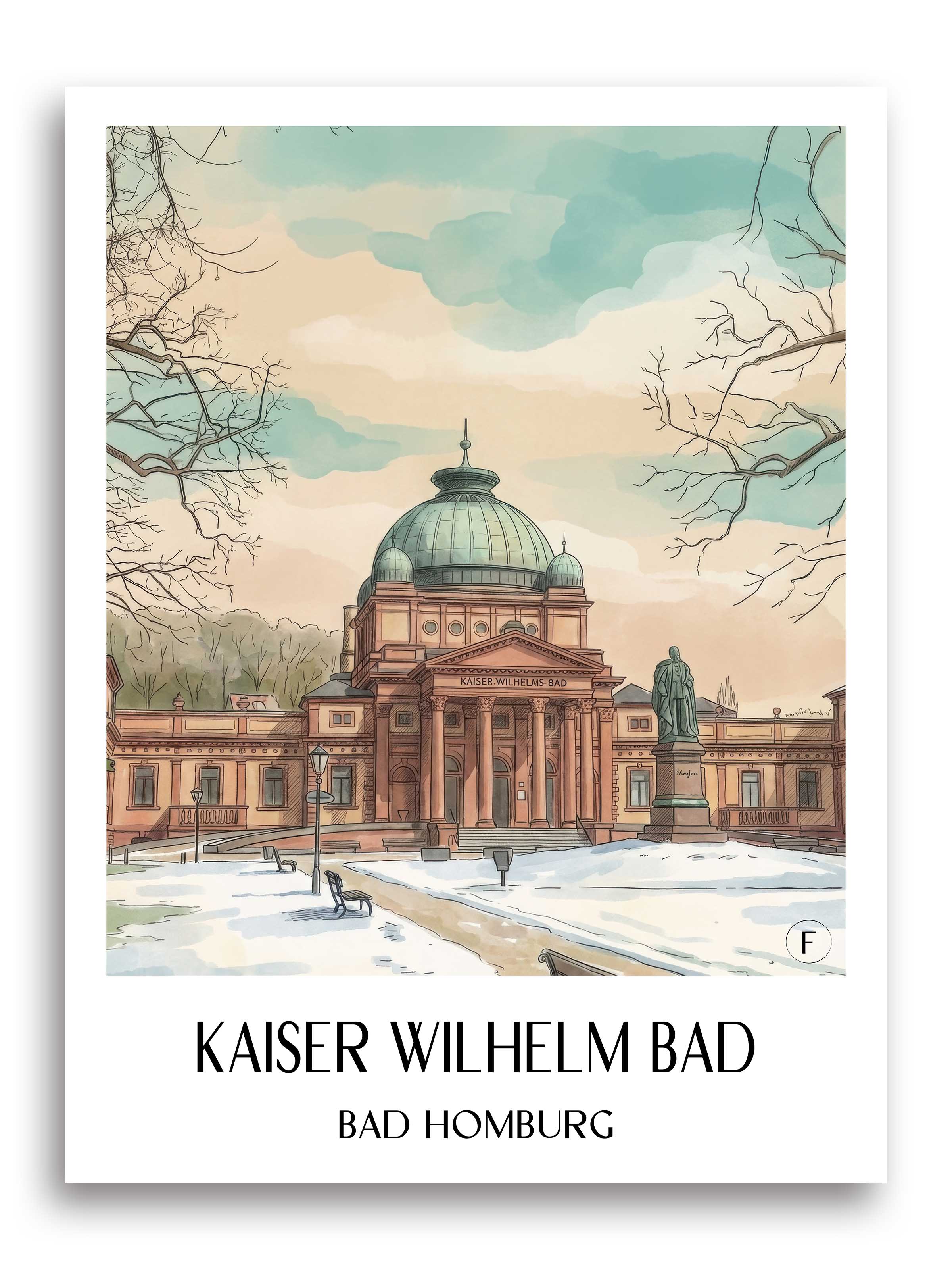 kaiser-wilhelm-bad-bad-homburg-deutschland-poster-aquarell