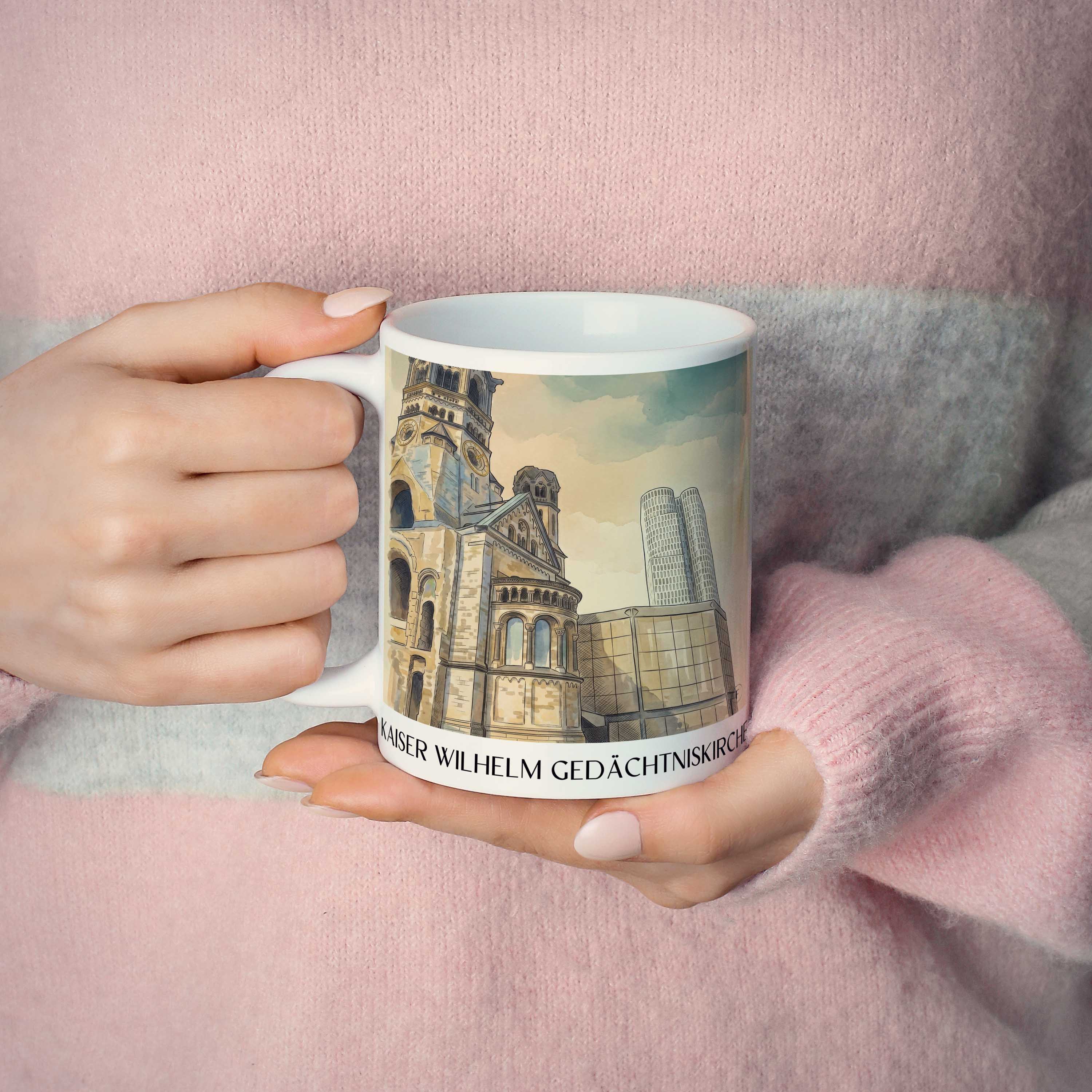 kaiser-wilhelm-gedächtniskirche-berlin-deutschland-kaffeebecher-aquarell