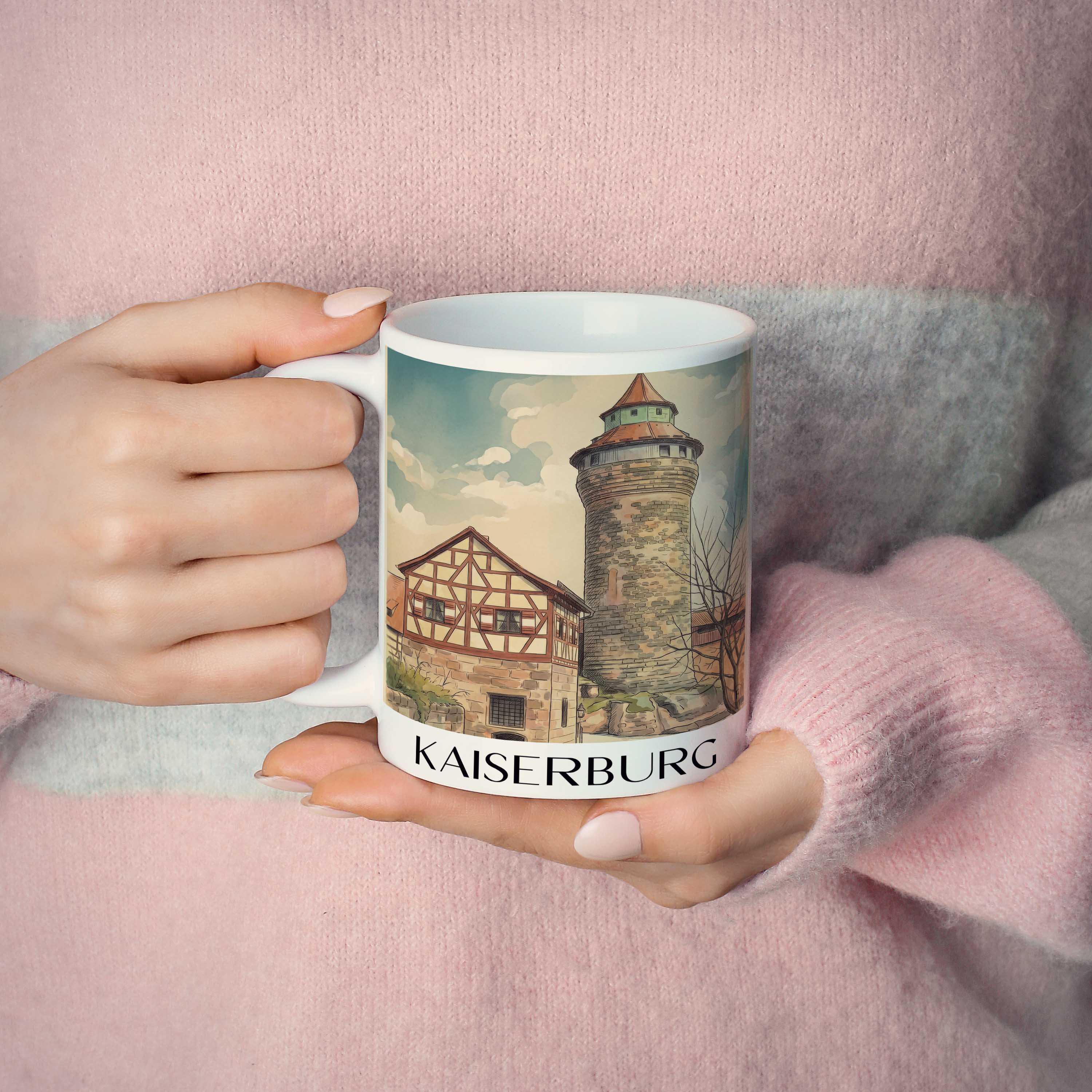 kaiserburg-nürnberg-deutschland-kaffeebecher-aquarell