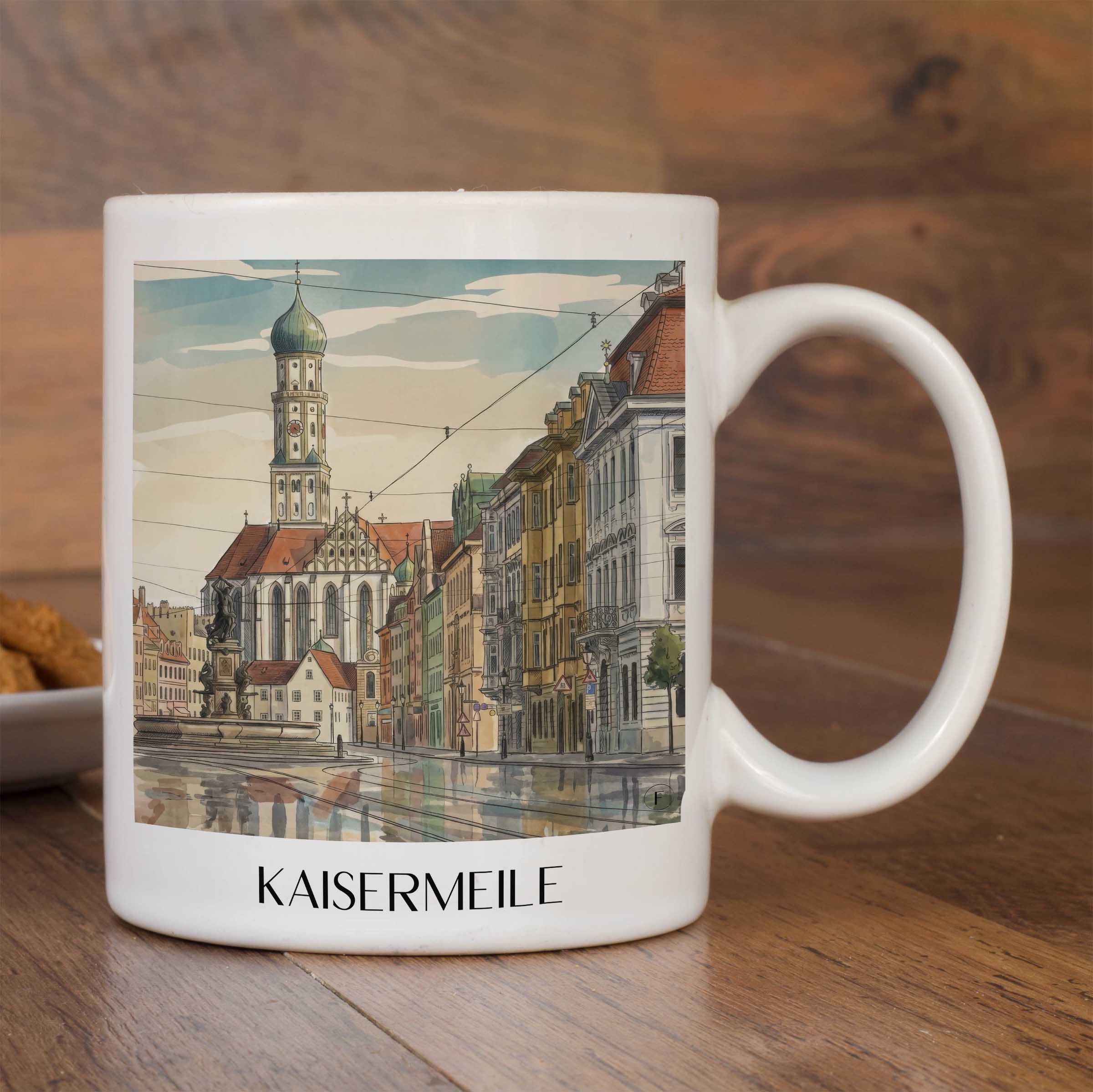 kaisermeile-augsburg-deutschland-kaffeebecher-aquarell