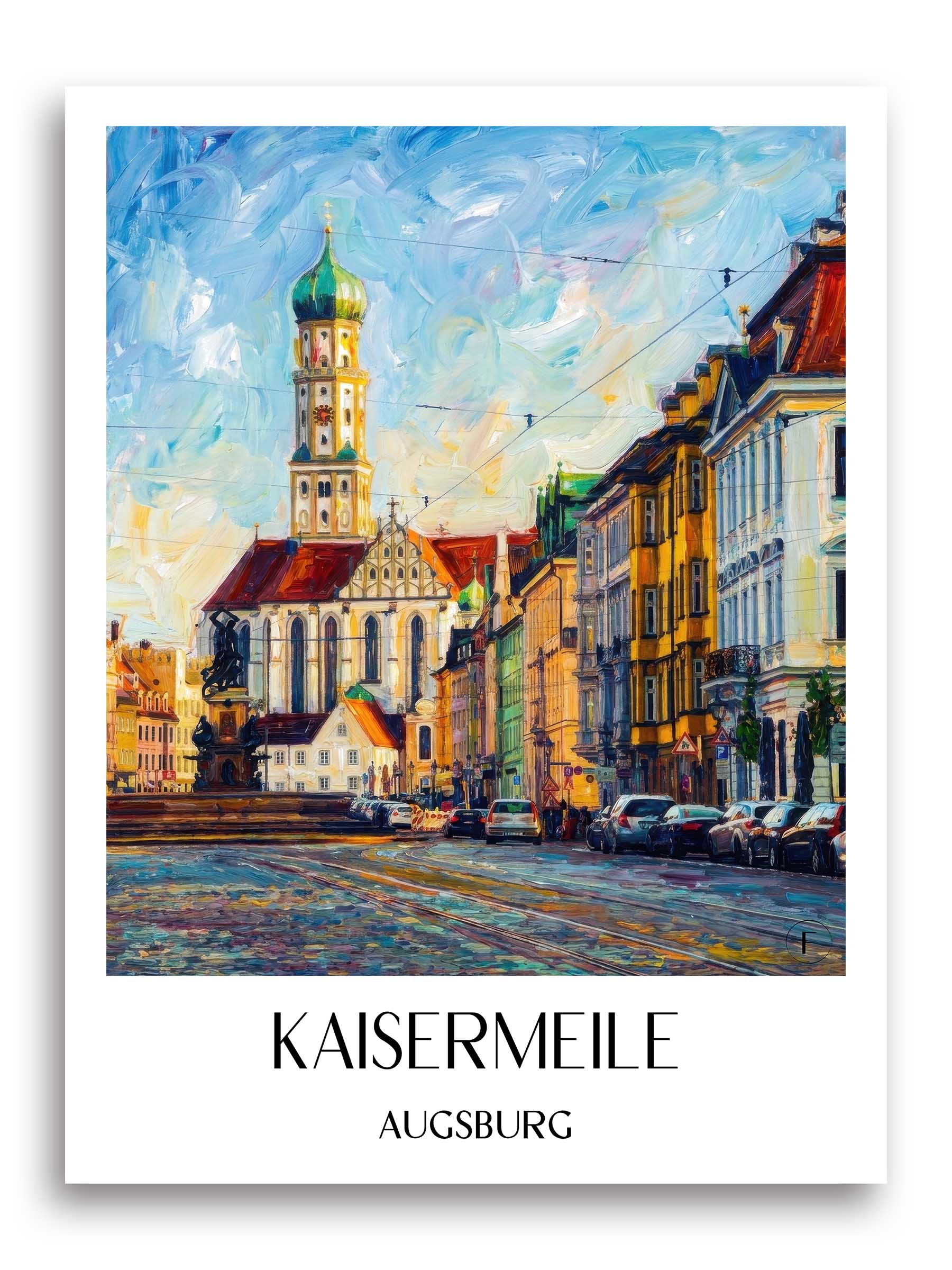 kaisermeile-augsburg-deutschland-poster-oil-painting-oelgemaelde