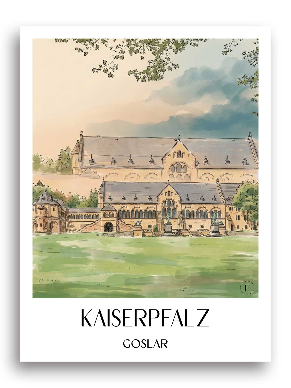 kaiserpfalz--goslar-deutschland-poster-aquarell