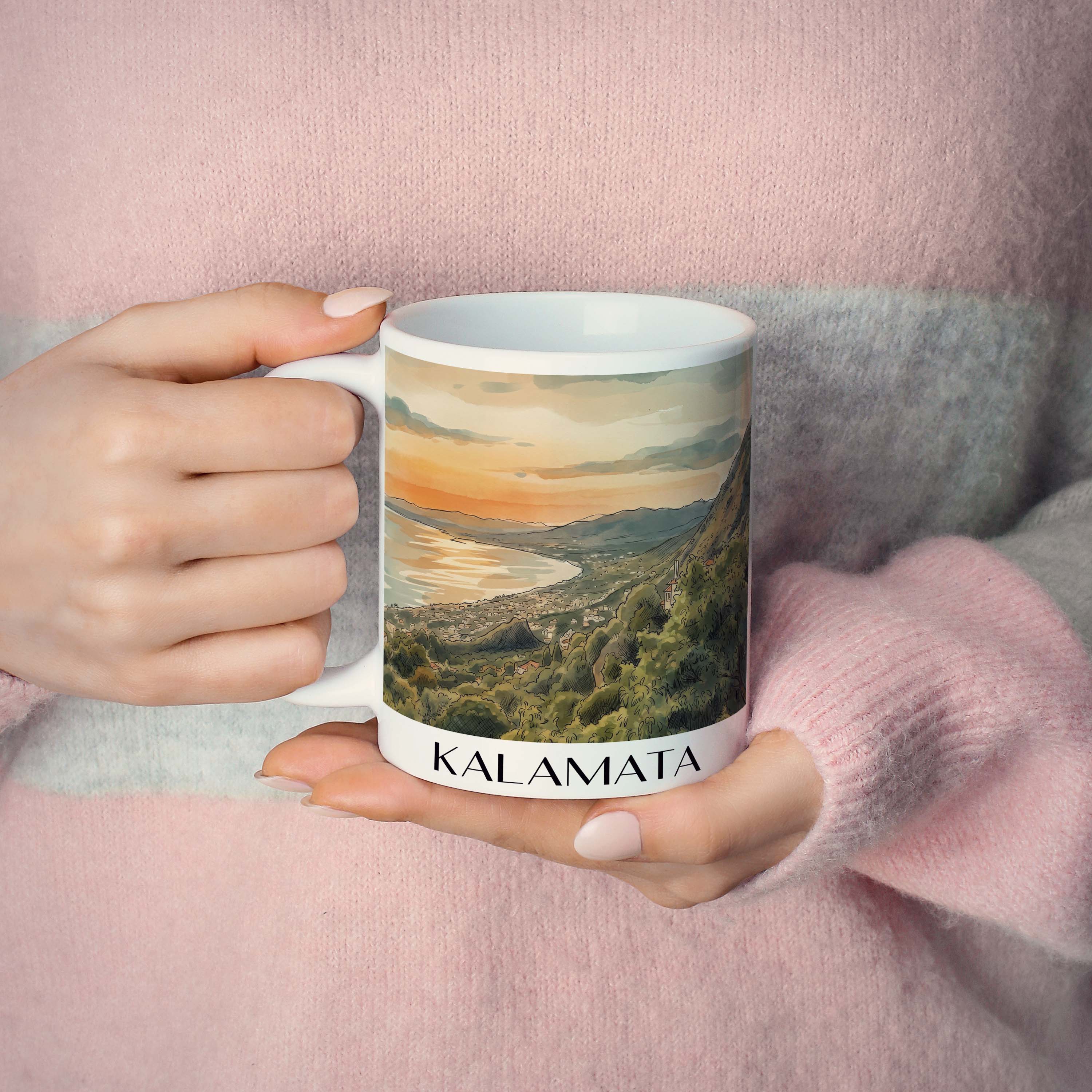 kalamata-griechenland-kaffeebecher-aquarell