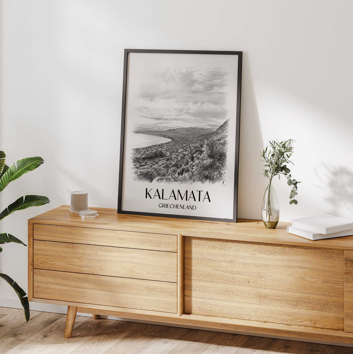 kalamata-griechenland-poster-bleistift-zeichnung-drawing