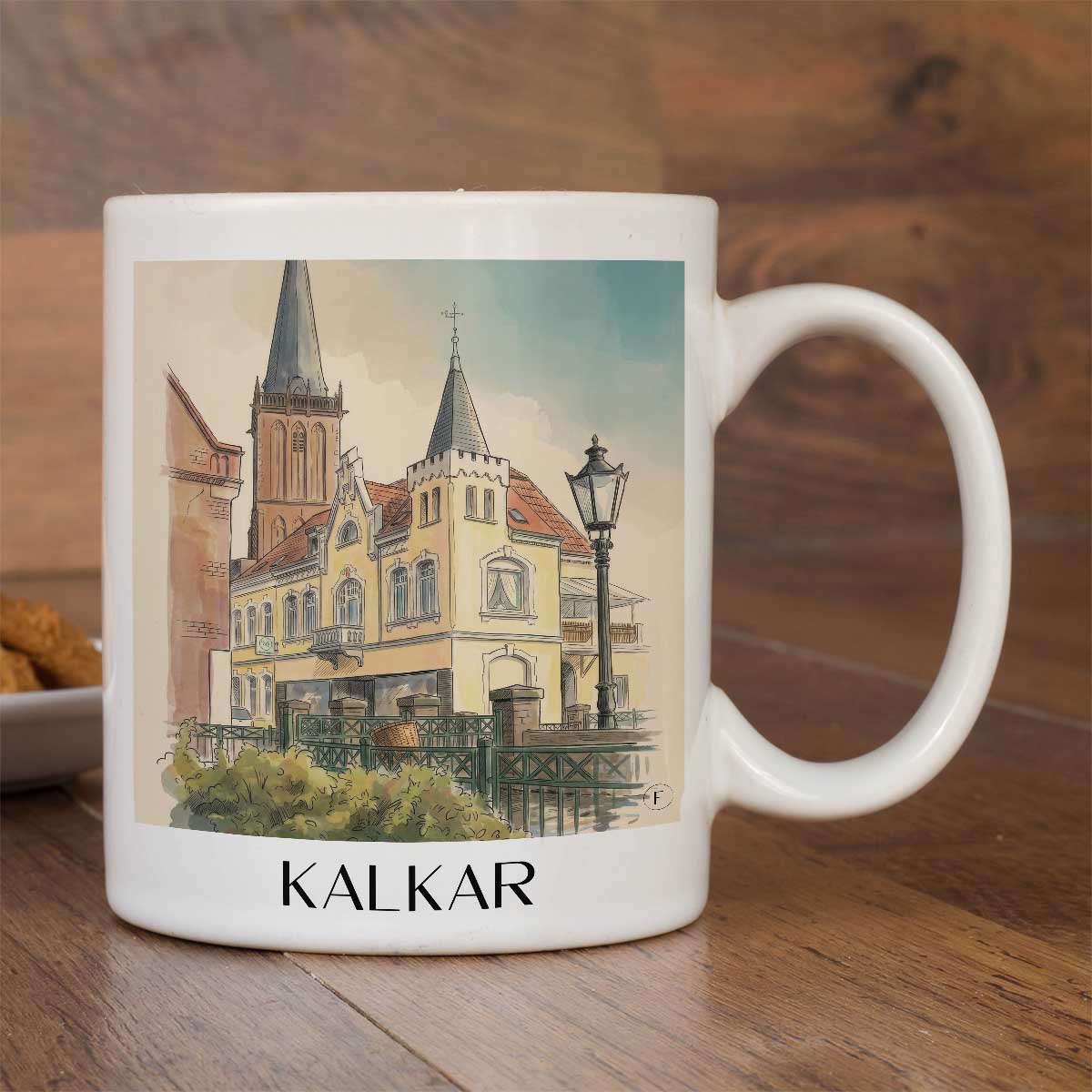 kalkar-niederrhein-deutschland-kaffeebecher-aquarell