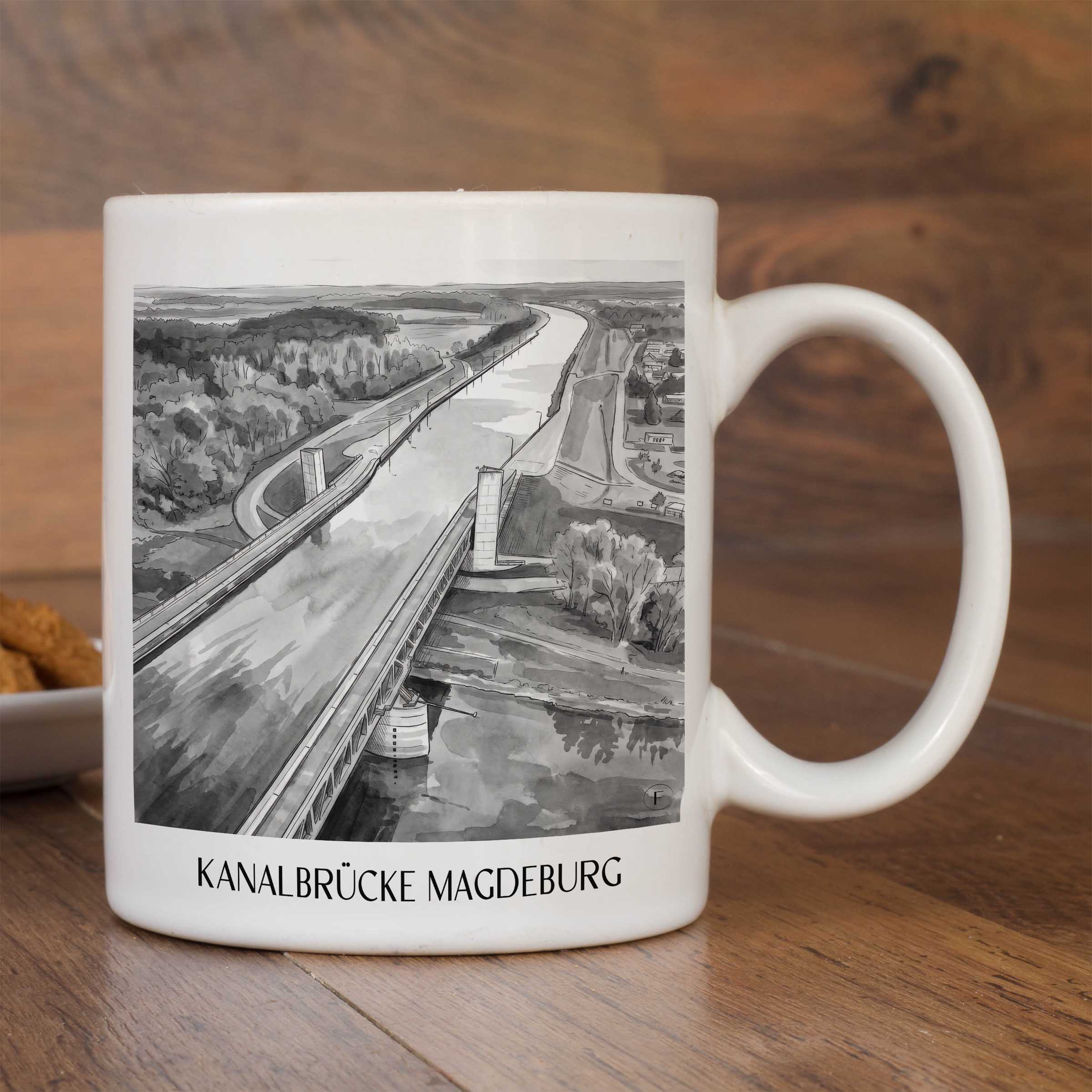 kanalbrücke-magdeburg-sachsen-anhalt-deutschland-kaffeebecher-aquarell-schwarz-weiss