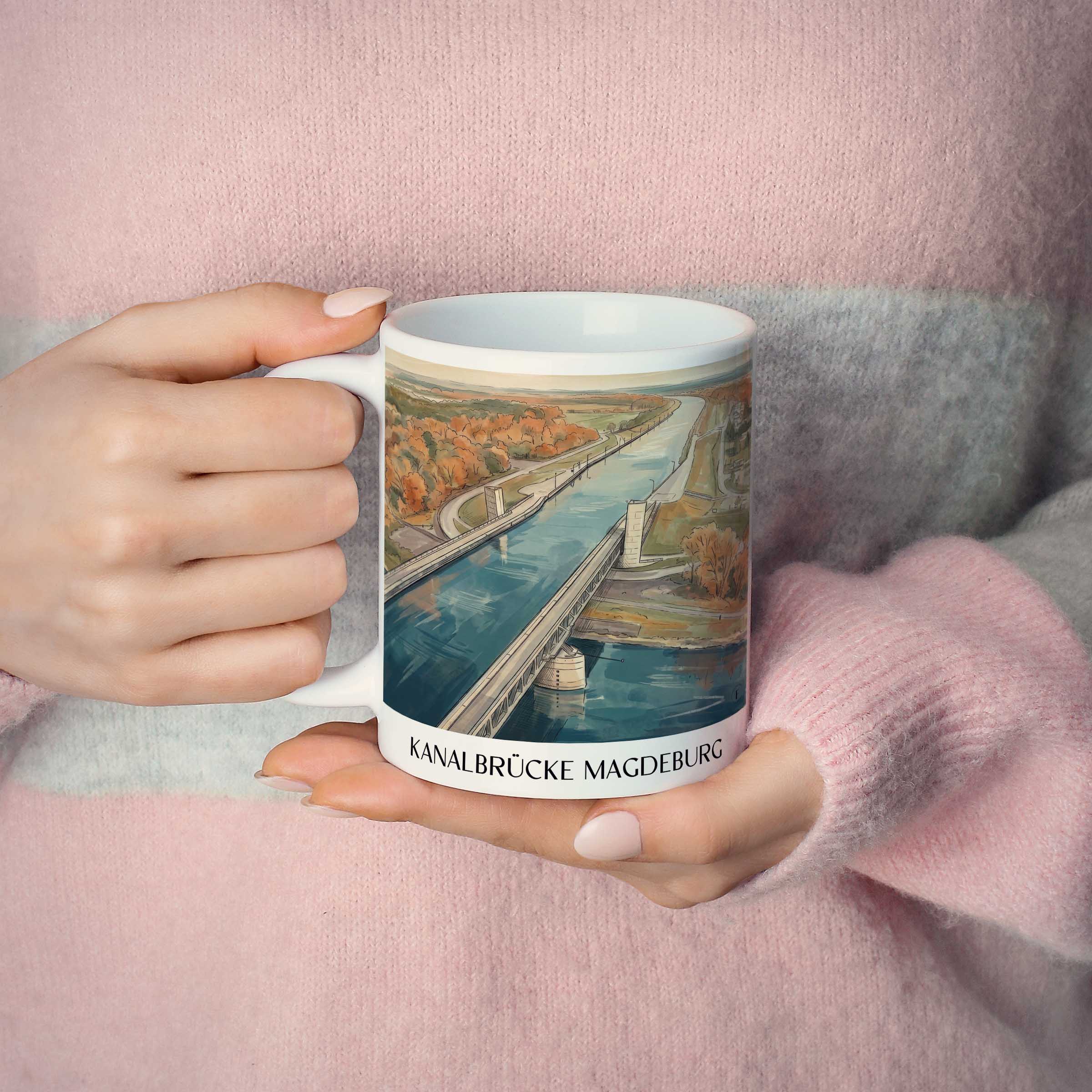 kanalbrücke-magdeburg-sachsen-anhalt-deutschland-kaffeebecher-aquarell