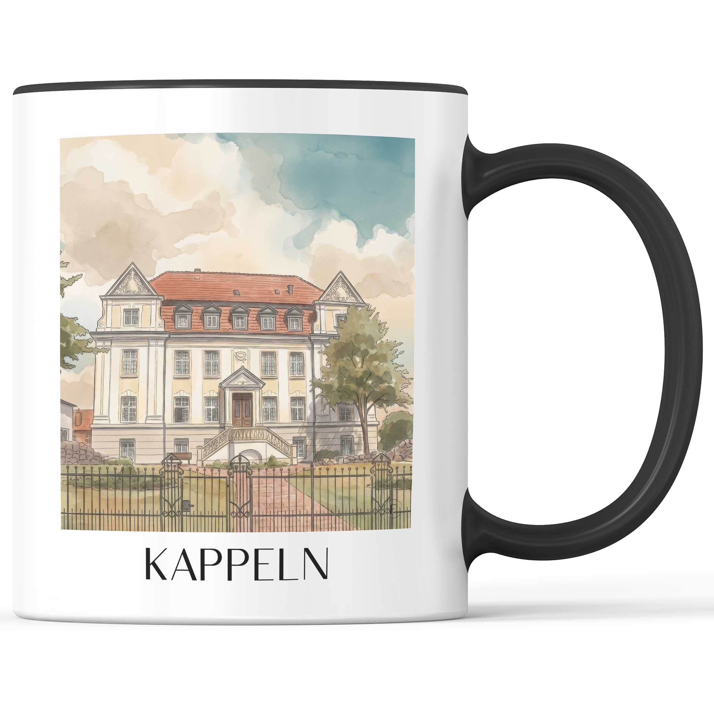 Kappeln Kaffeebecher - Schleswig - Deutschland Becher - Kaffeetasse im Aquarell Stil - favplace