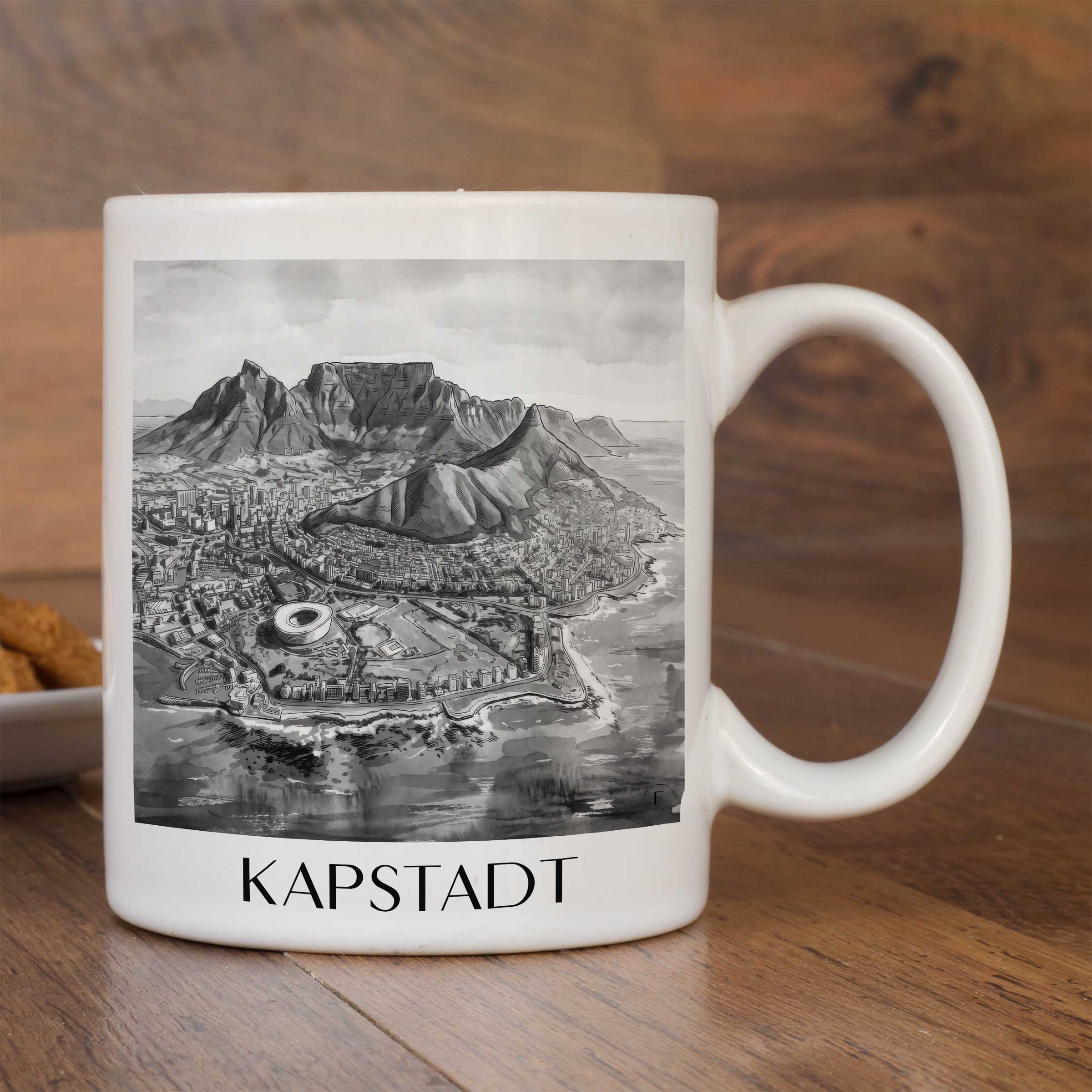 kapstadt-südafrika-kaffeebecher-aquarell-schwarz-weiss