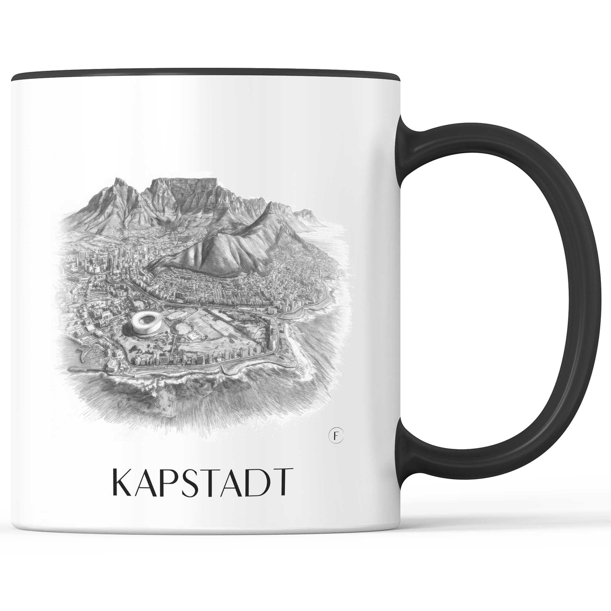 kapstadt-südafrika-kaffeebecher-bleistift-zeichnung-drawing