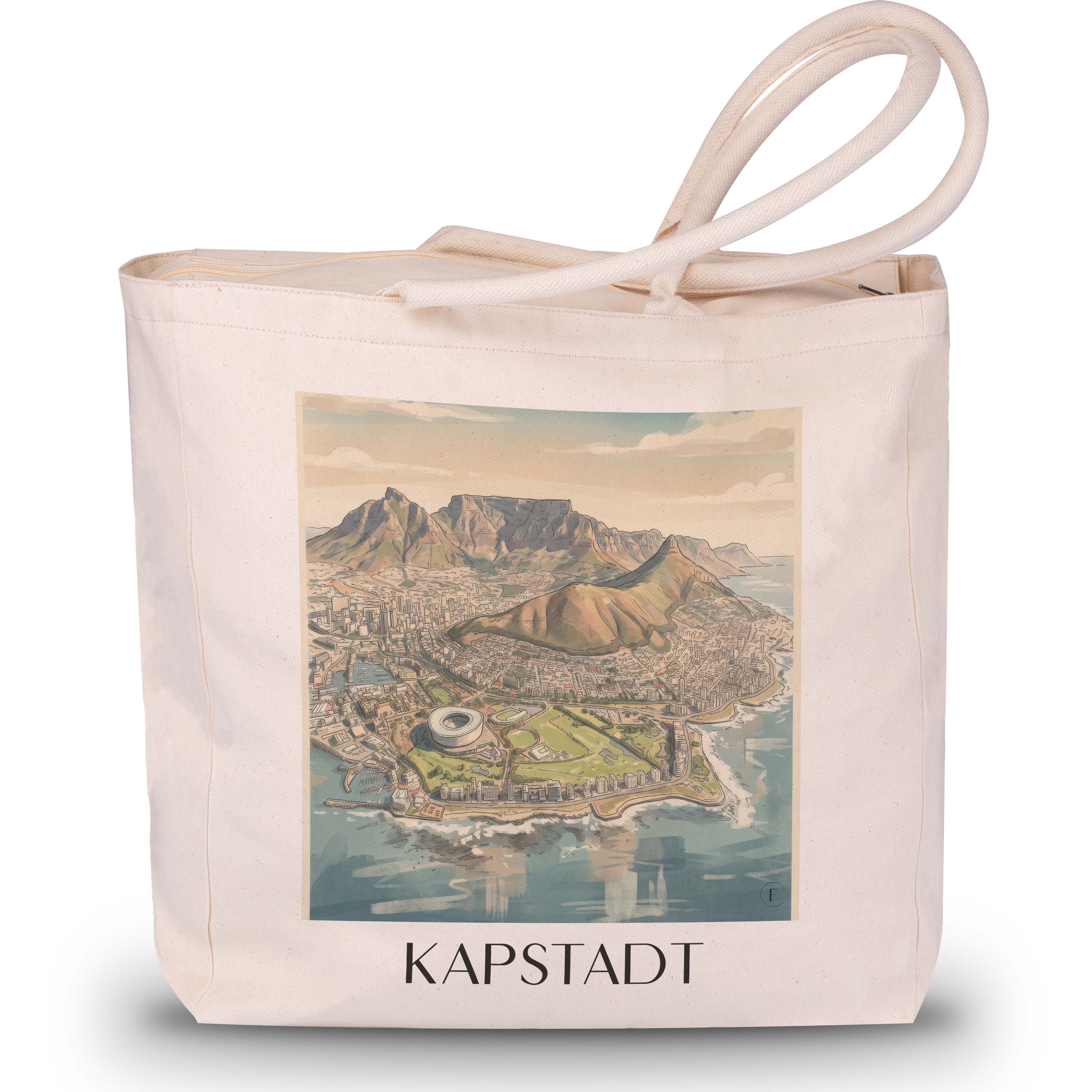 kapstadt-südafrika-einkaufstasche-aquarell