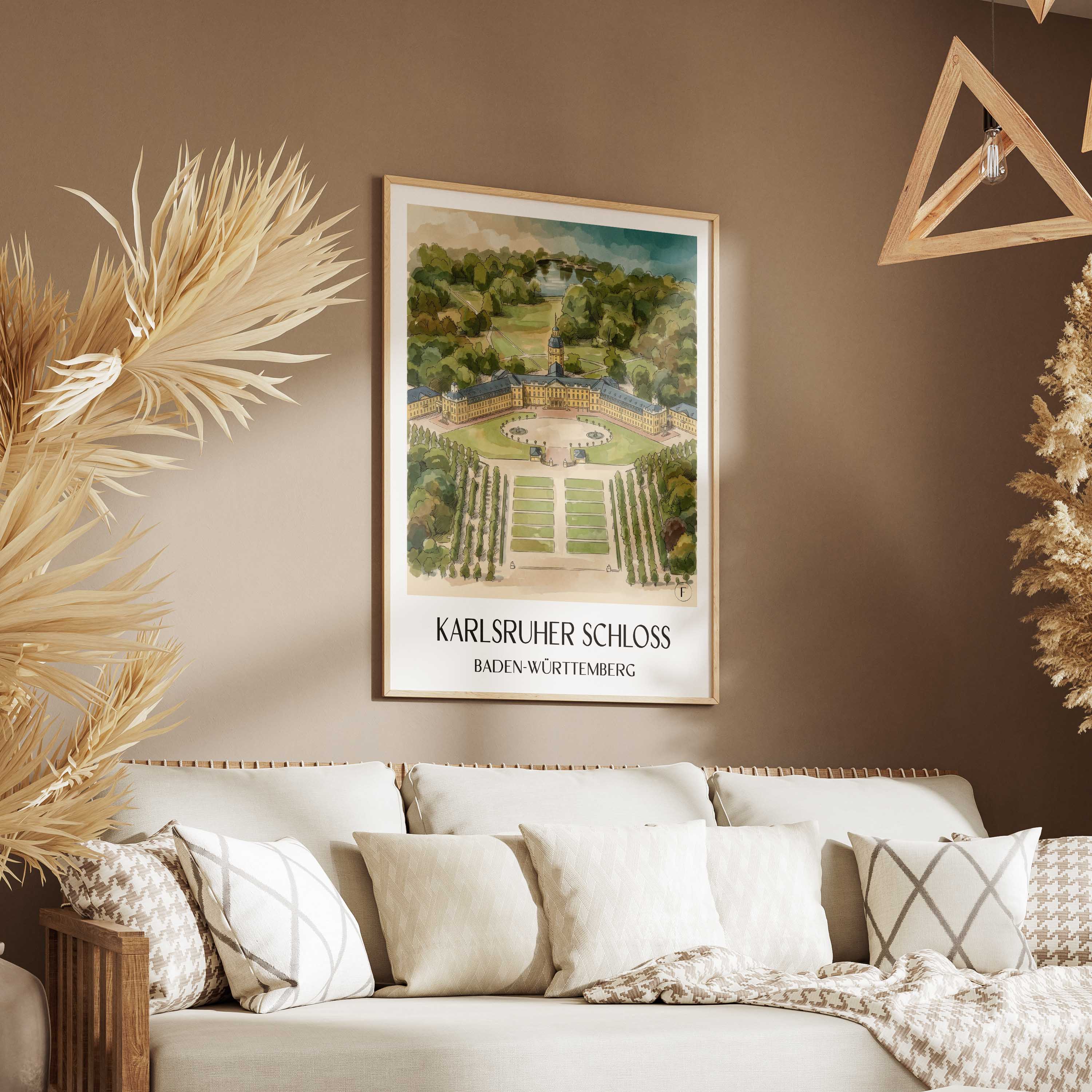 karlsruher-schloss-baden-württemberg-deutschland-poster-aquarell