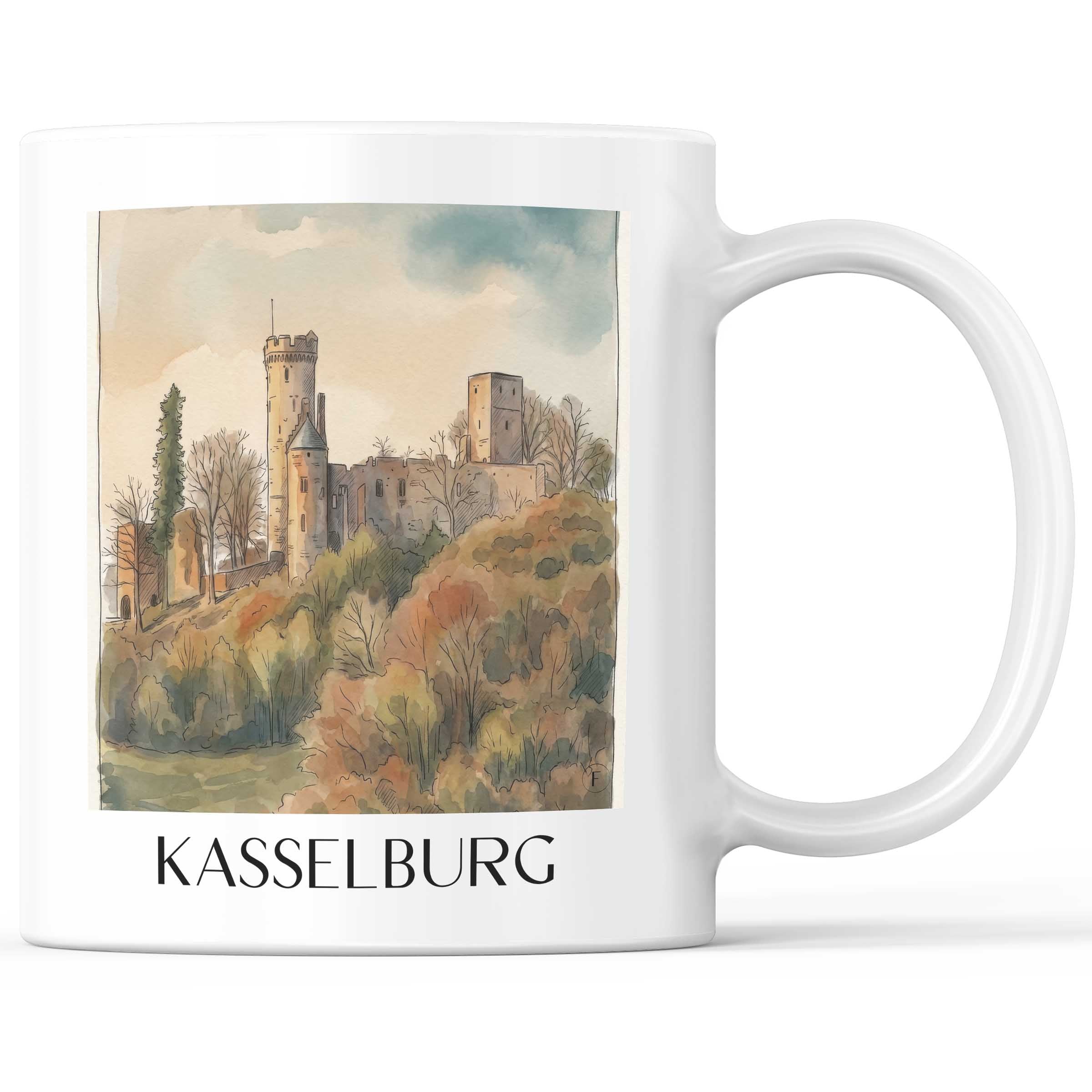 kasselburg-eifel-deutschland-kaffeebecher-aquarell
