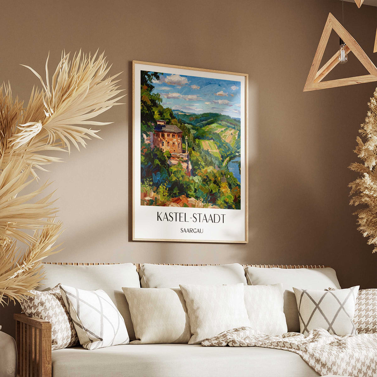 kastel-staadt-saargau-deutschland-poster-oil-painting-oelgemaelde