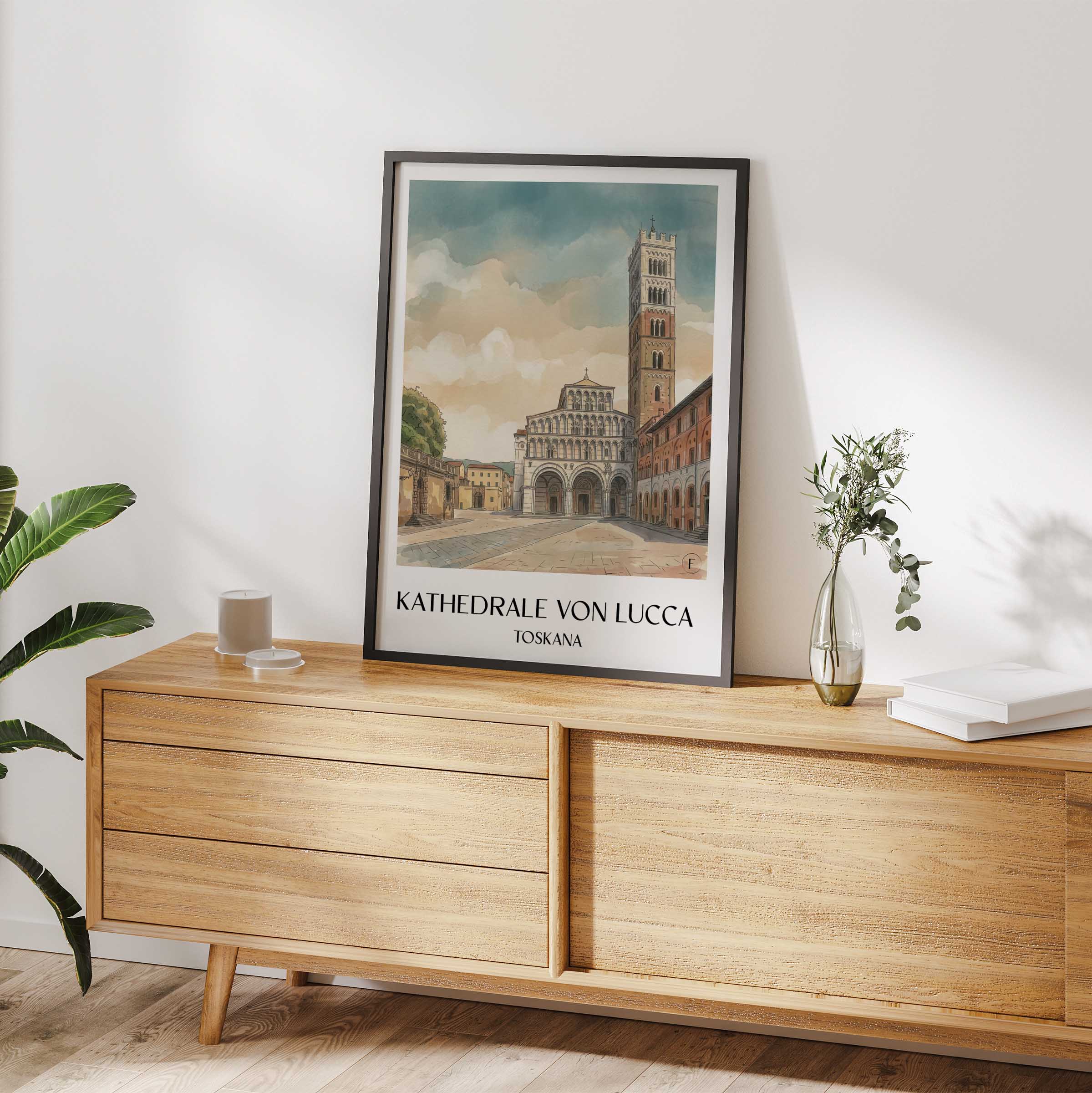 kathedrale-von-lucca-toskana-italien-poster-aquarell
