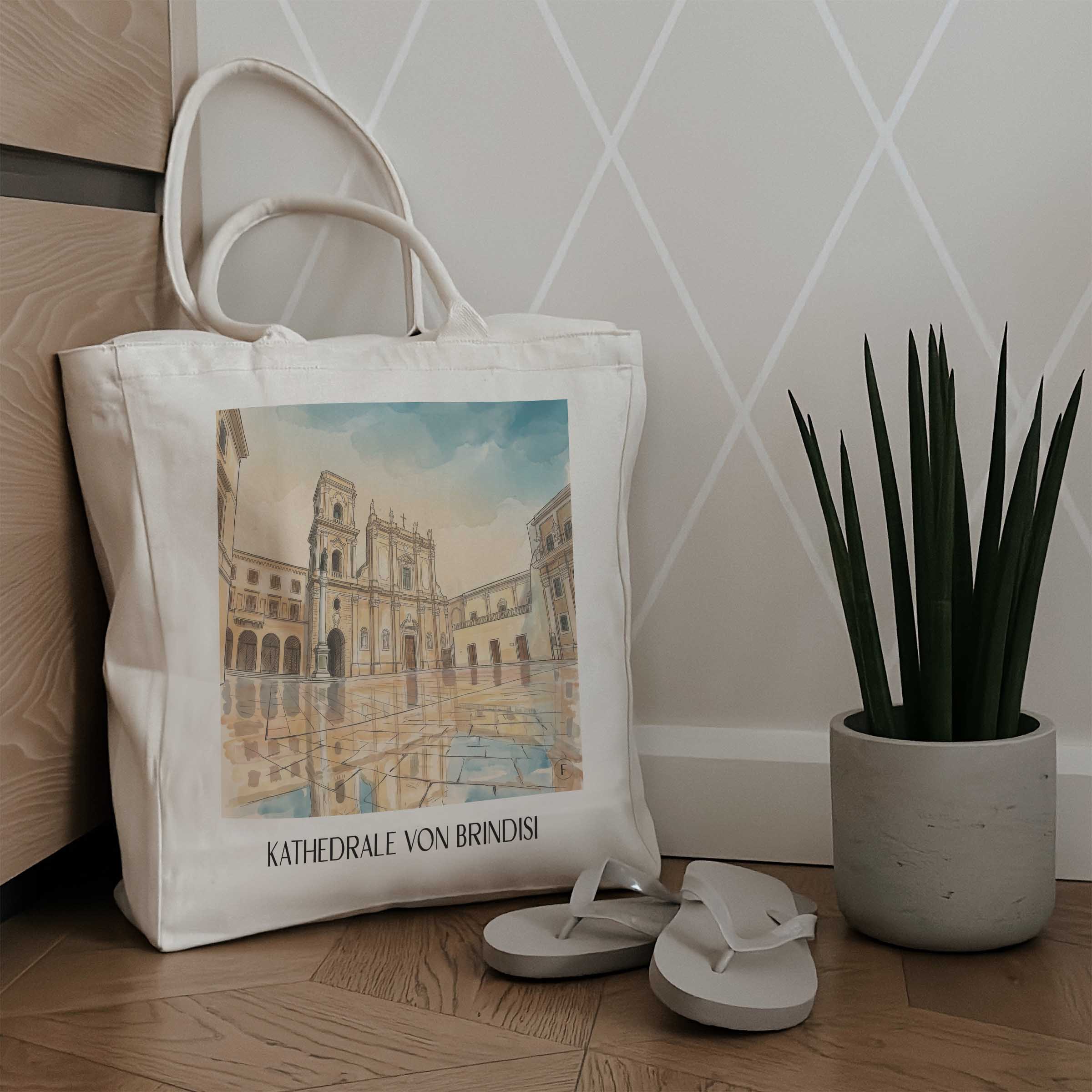 kathedrale-von-brindisi-apulien-italien-einkaufstasche-aquarell