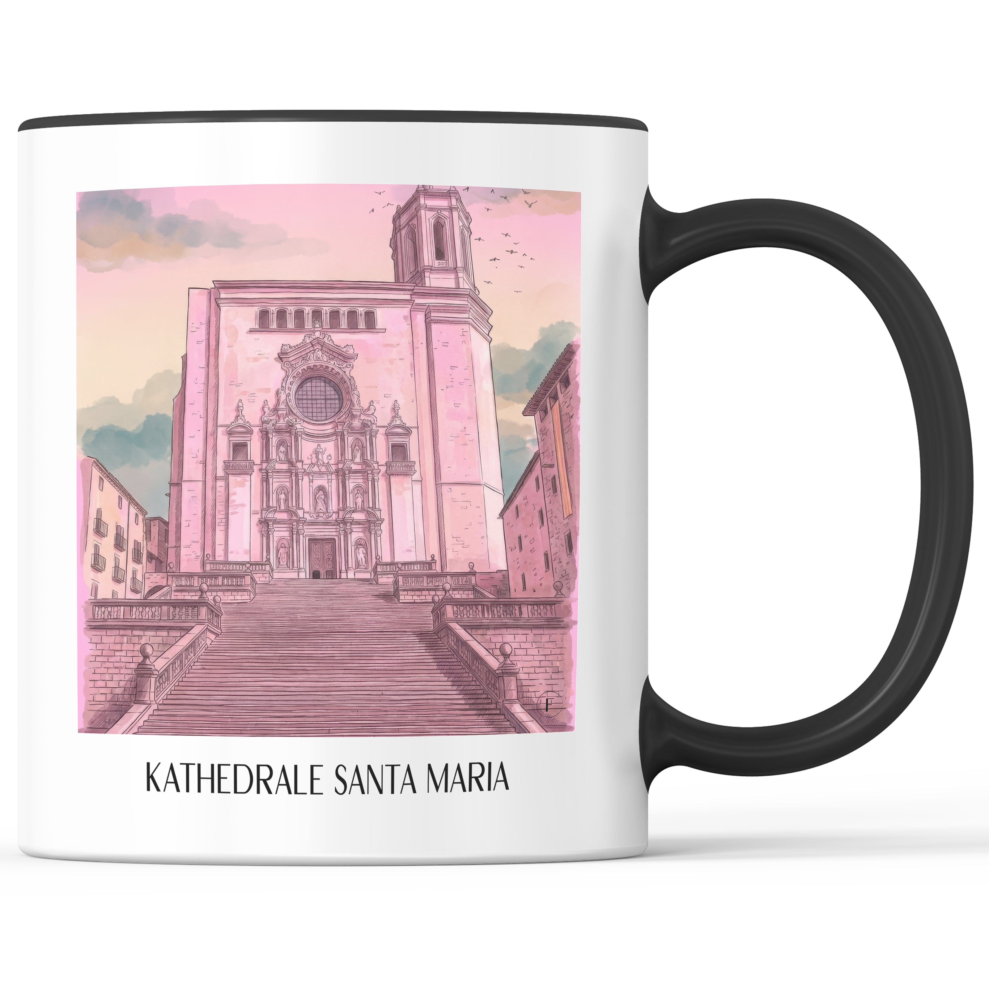 kathedrale-von-girona-spanien-spanien-und-spanien-kaffeebecher-aquarell-pink-rosa