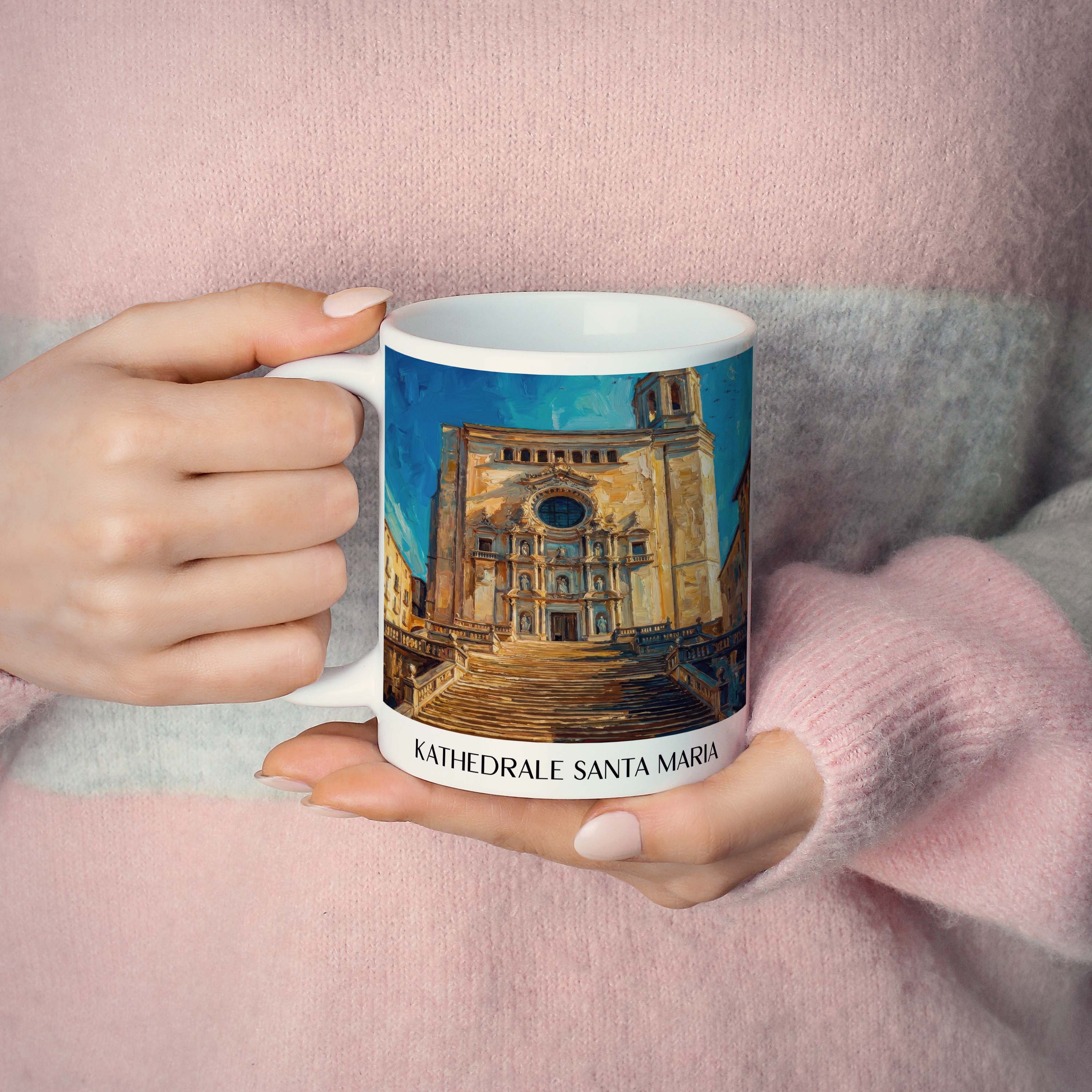 kathedrale-von-girona-spanien-spanien-und-spanien-kaffeebecher-oil-painting-oelgemaelde