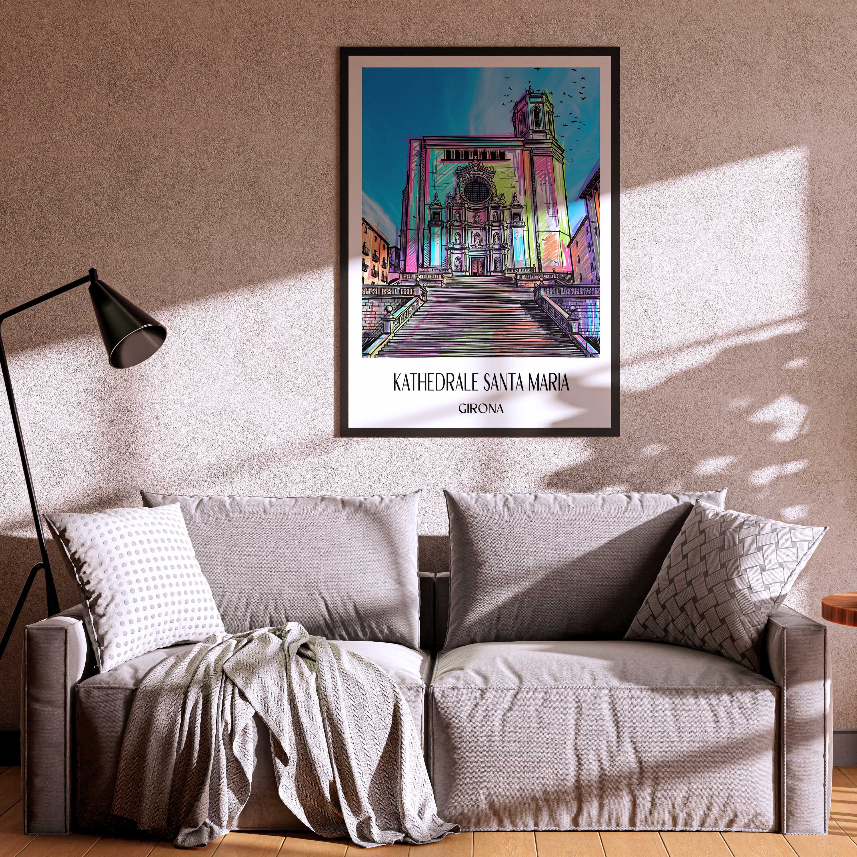 kathedrale-von-girona-spanien-spanien-poster-graffiti