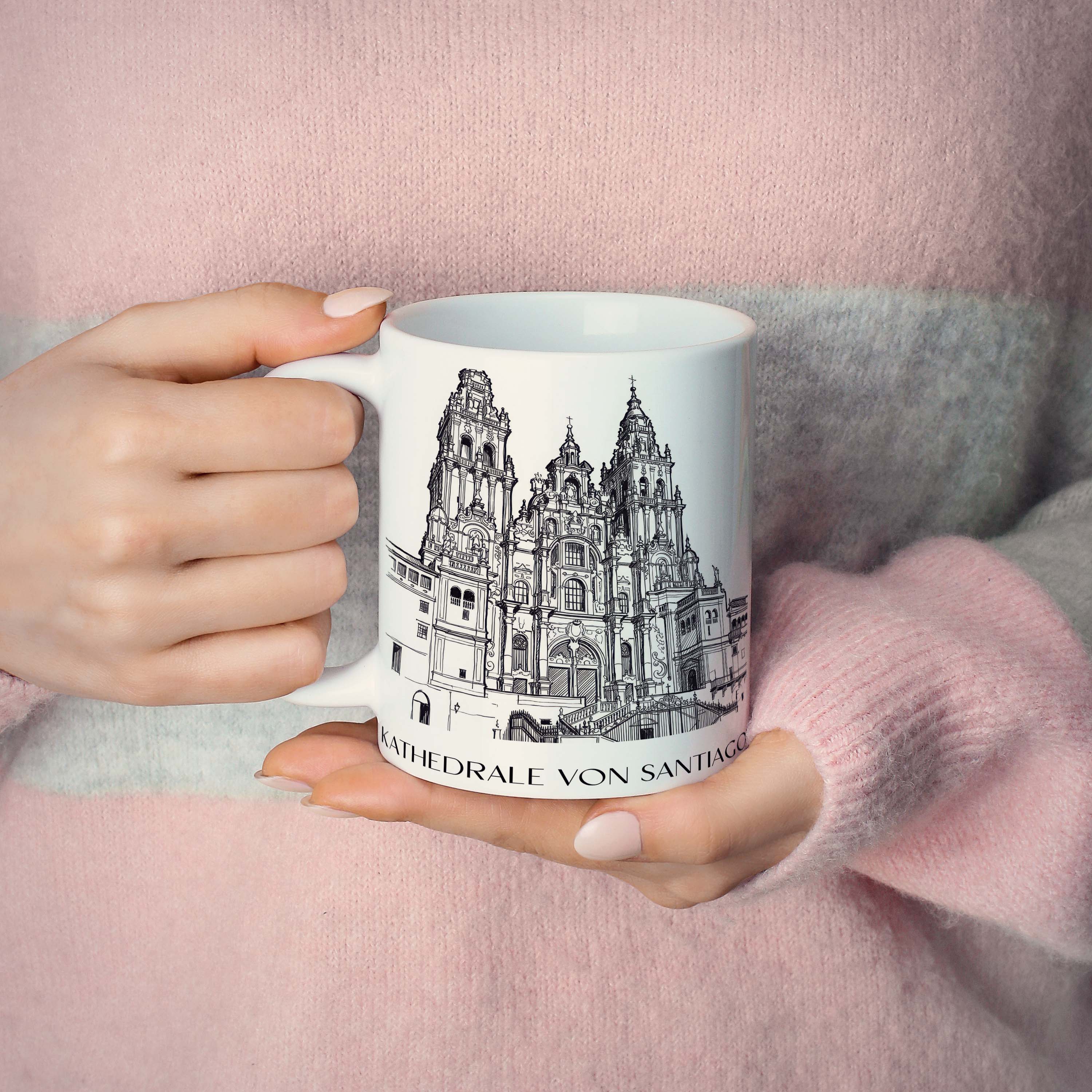kathedrale-von-santiago-spanien-spanien-kaffeebecher-skizze